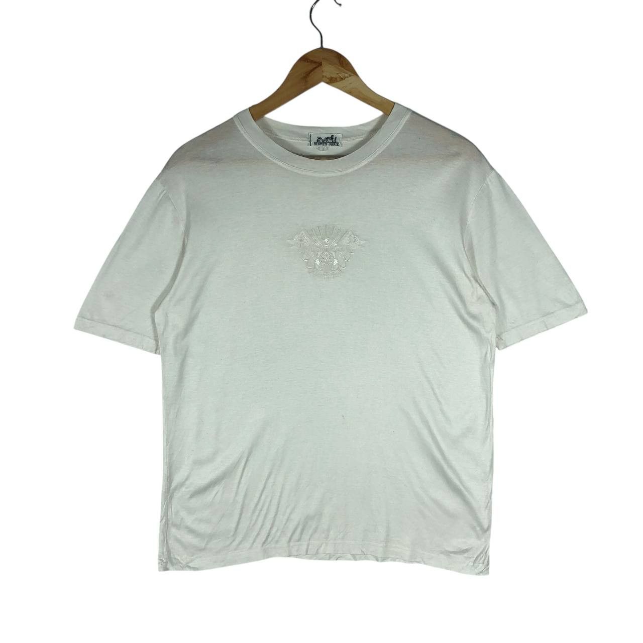 Hermes Hermes Paris White T-Shirt Size US S / EU 44-46 / 1 - 1 Thumbnail
