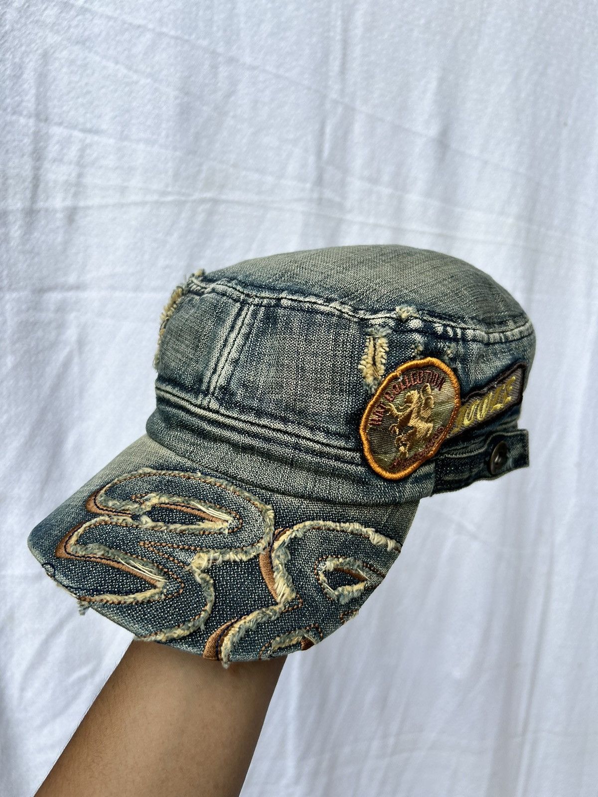 If Six Was Nine × Japanese Brand × Le Grande Bleu (L.G.B.) Distressed vintage nicole denim hats Size ONE SIZE - 1 Thumbnail