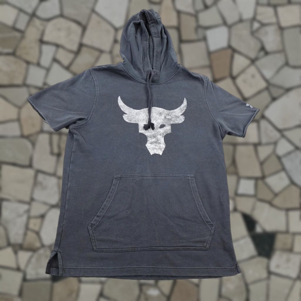 Under Armour Under Armour Hoodie Mens Medium Gray Project Rock Short Sleeve Pullover Sweater Size US M / EU 48-50 / 2 - 1 Thumbnail
