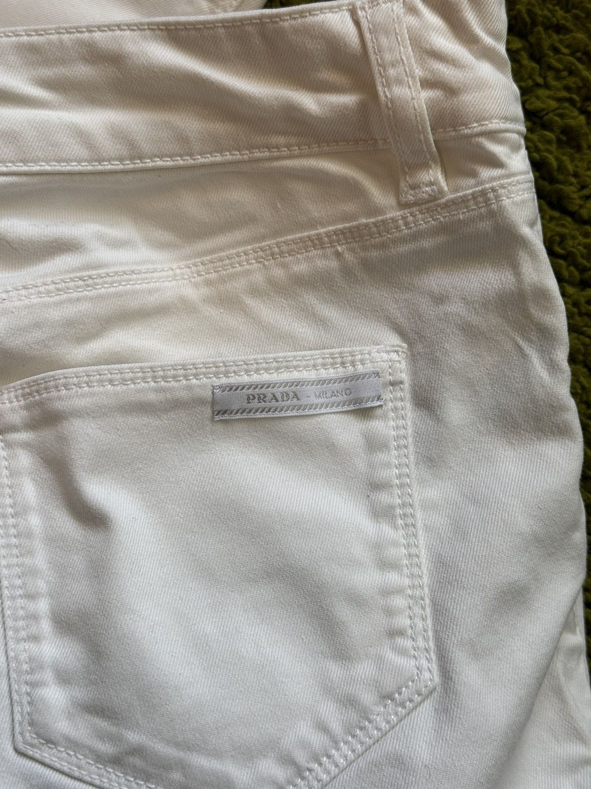 Prada Prada white jeans denim pants Size 25" / US 0 / IT 36 - 14 Thumbnail
