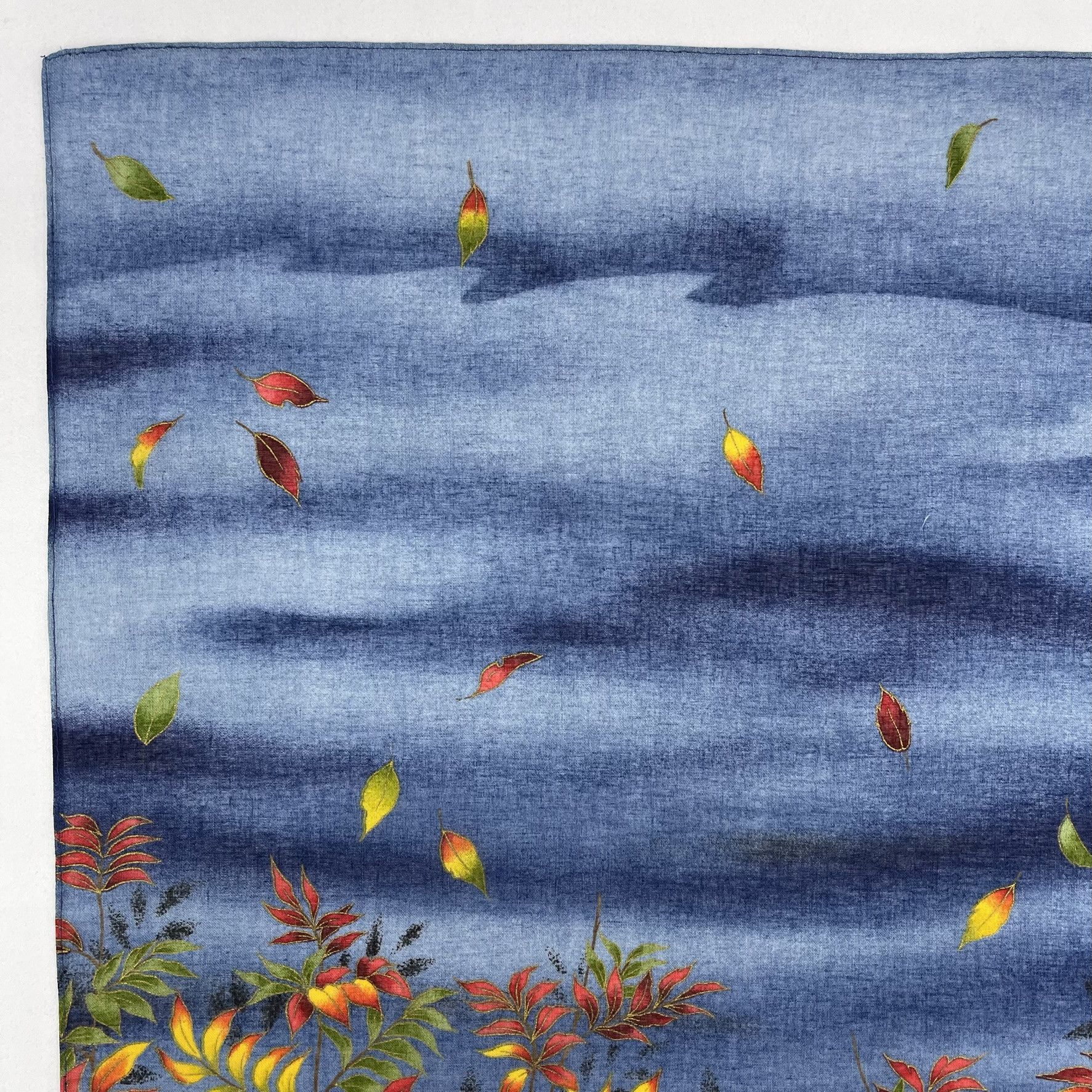 Japanese Brand Vintage Japanese Floral Seasons Handkerchief - 5065 Size ONE SIZE - 3 Thumbnail