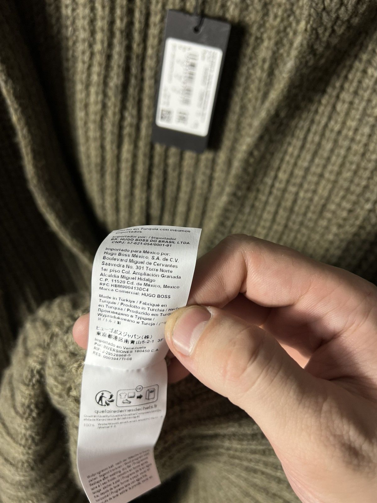 Hugo Boss RRP 520$ NWT Boss Luxury Wool Chunky Knit Sweater Green Size US M / EU 48-50 / 2 - 14 Thumbnail