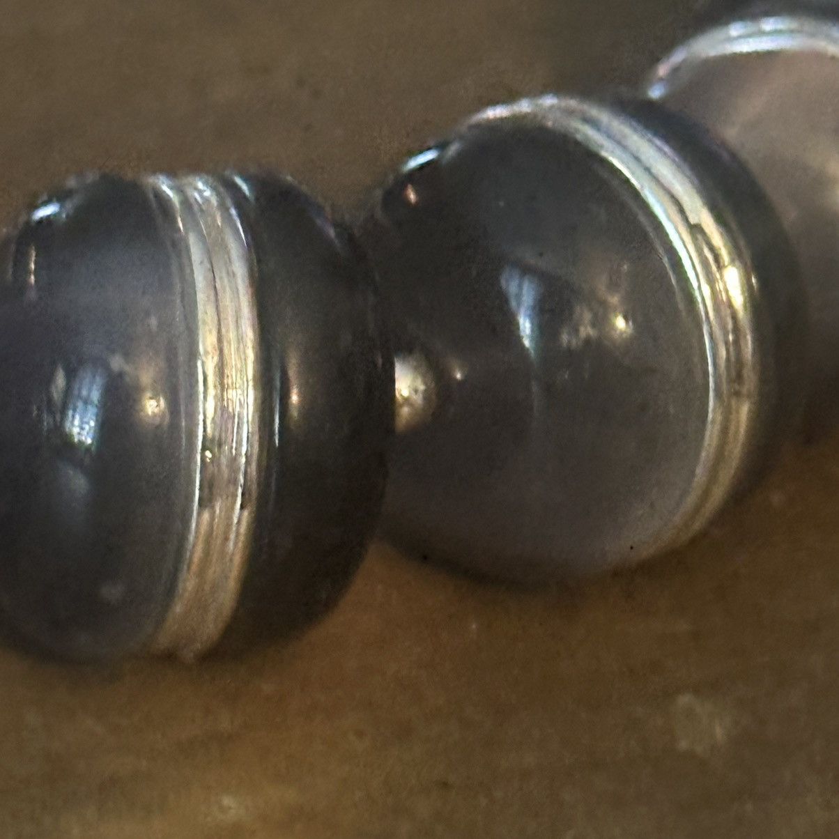 Other Trifari graduated cats eye and silver bead necklace Size ONE SIZE - 5 Thumbnail