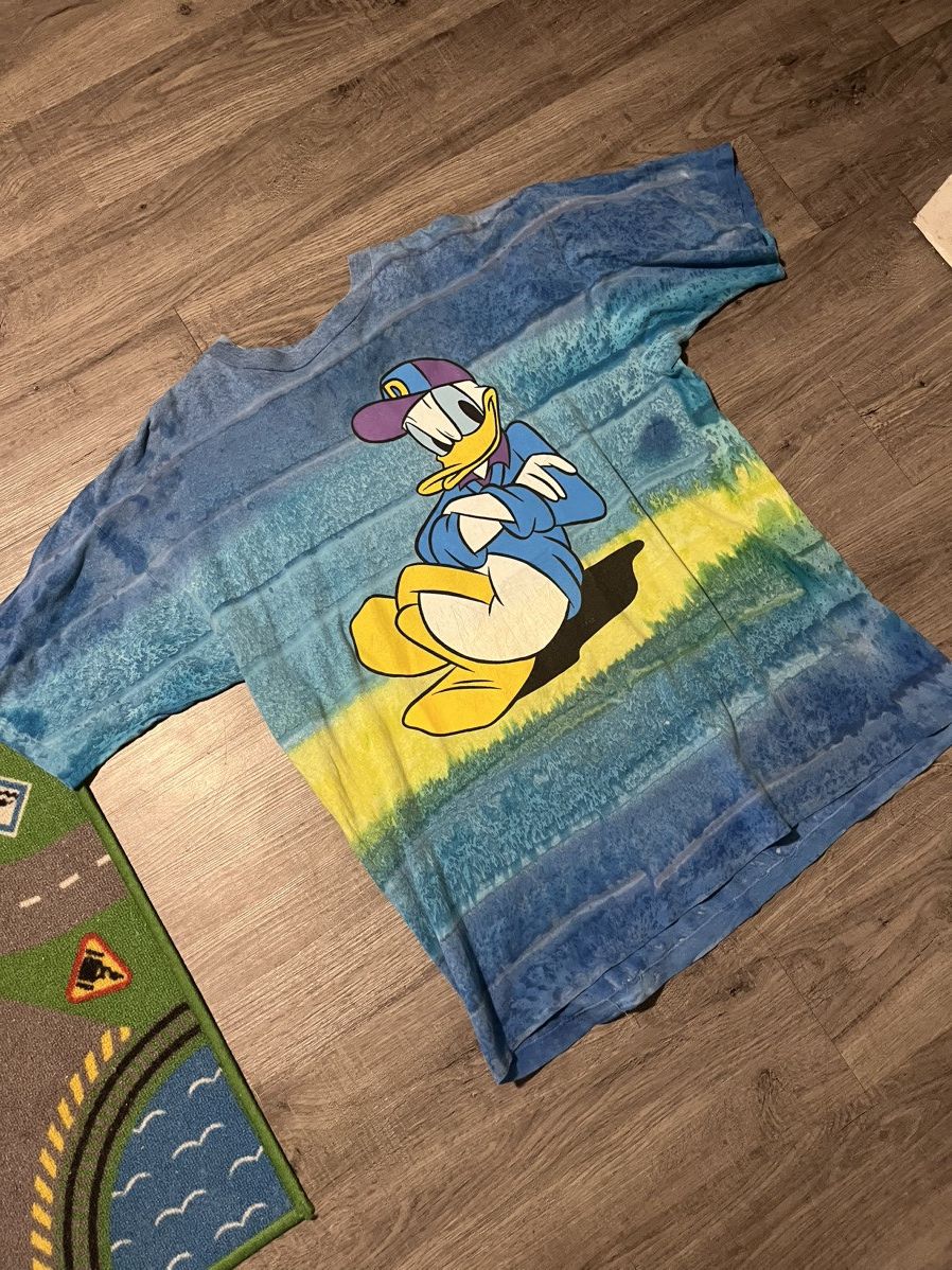 Vintage 90’s Donald Duck tiedye Grailed