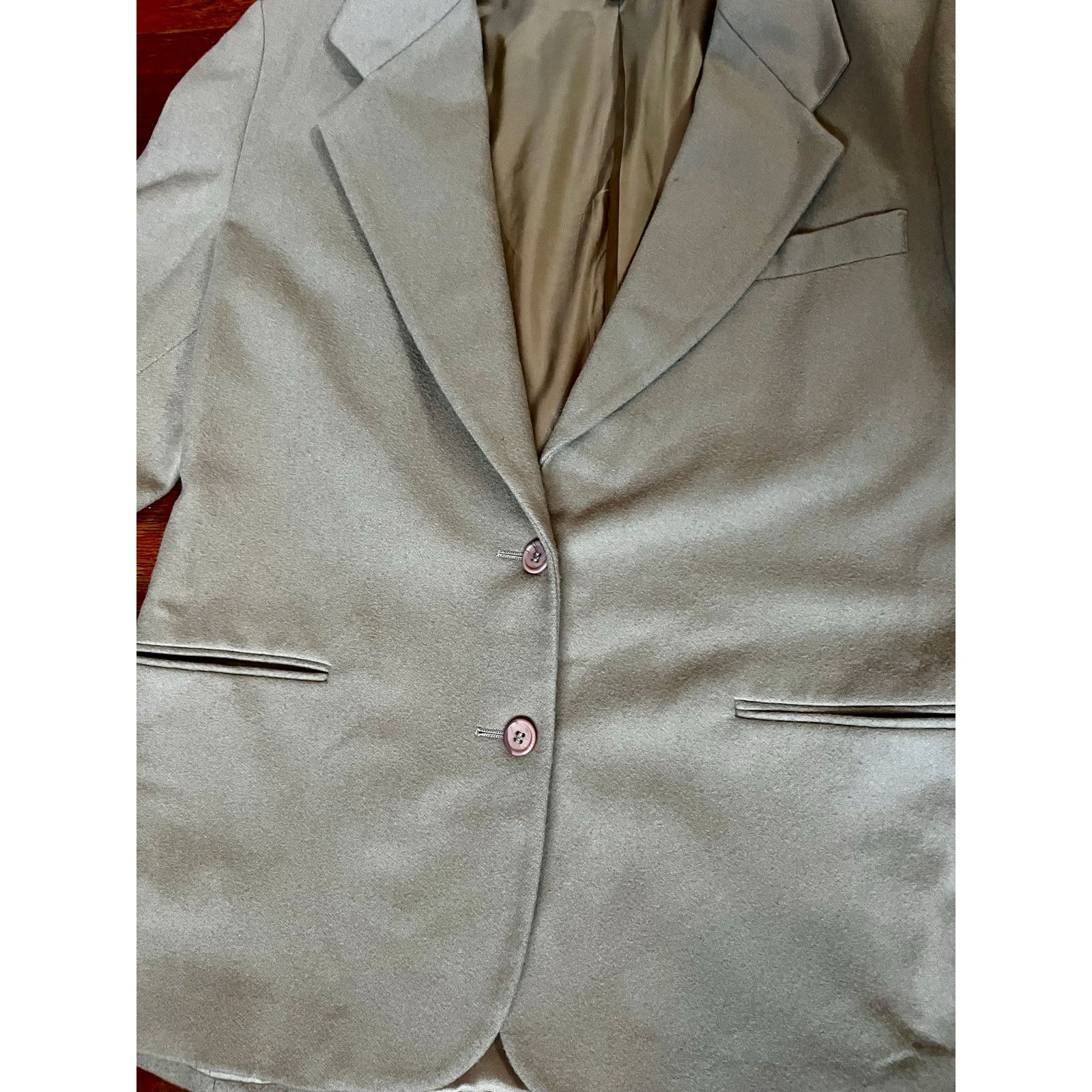 L.L. Bean Vintage 90s L.L.Bean Brown Wool Blazer Suit Jacket 14P Large Size L / US 10 / IT 46 - 3 Thumbnail