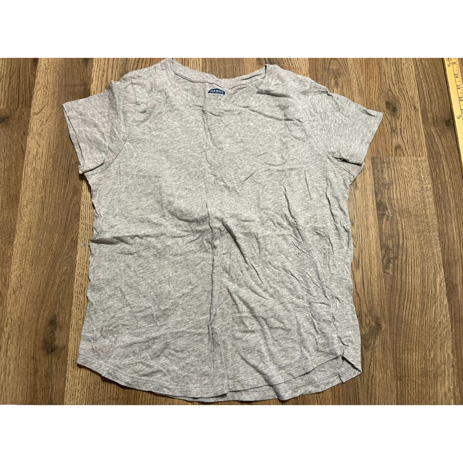 Old Navy Old Navy Shirt Women's Medium Gray Everywear Short Sleeve T-Shirt Casual Modern Basic Size M / US 6-8 / IT 42-44 - 2 Thumbnail