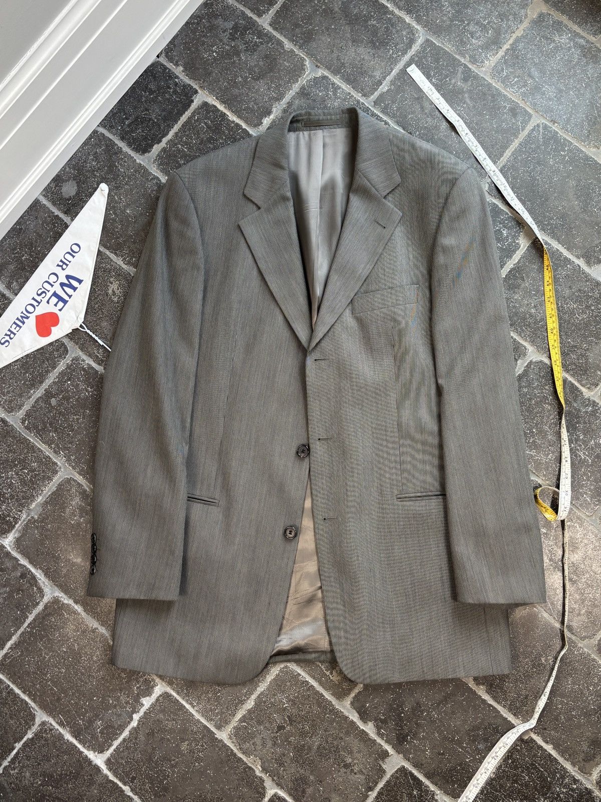 Hugo Boss Vintage Hugo Boss Suit Wool 3pc Three Piece Jacket Trouser Size 42L - 3 Thumbnail