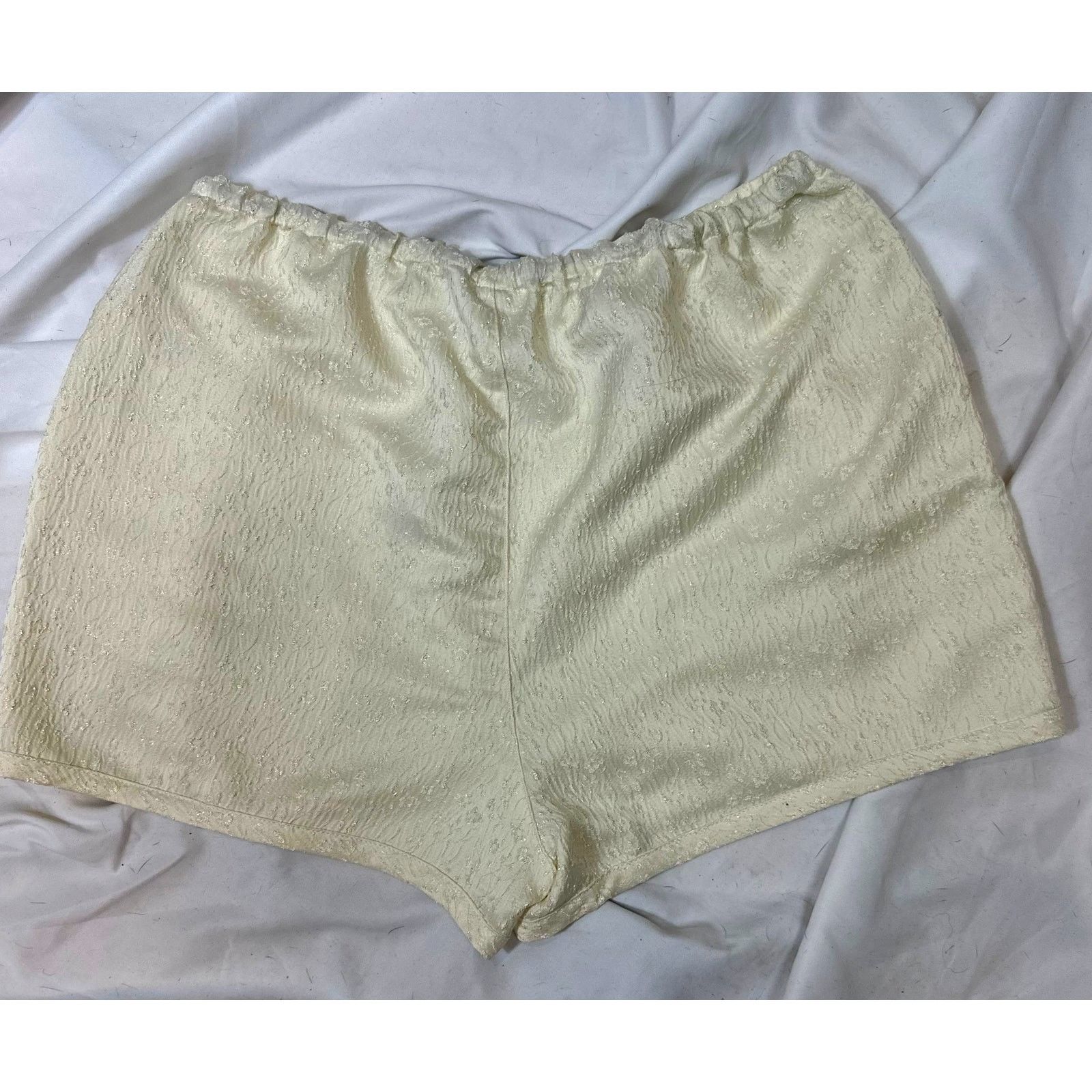 Free People Free People Pearl Satin Shorts Drawstring Waist Tofu L Size 33" - 15 Thumbnail