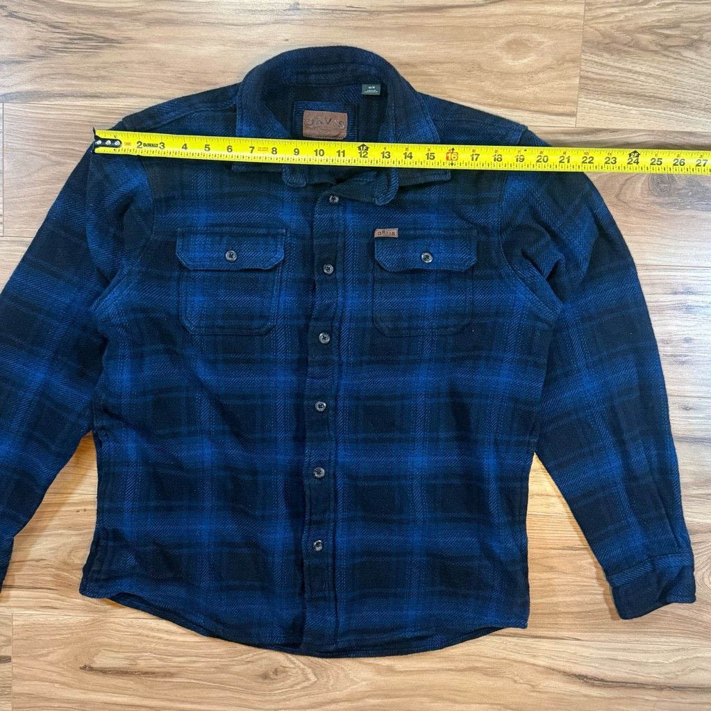 Orvis Orvis Men’s Medium Blue Plaid Flannel Shirt Jacket Size US M / EU 48-50 / 2 - 3 Thumbnail