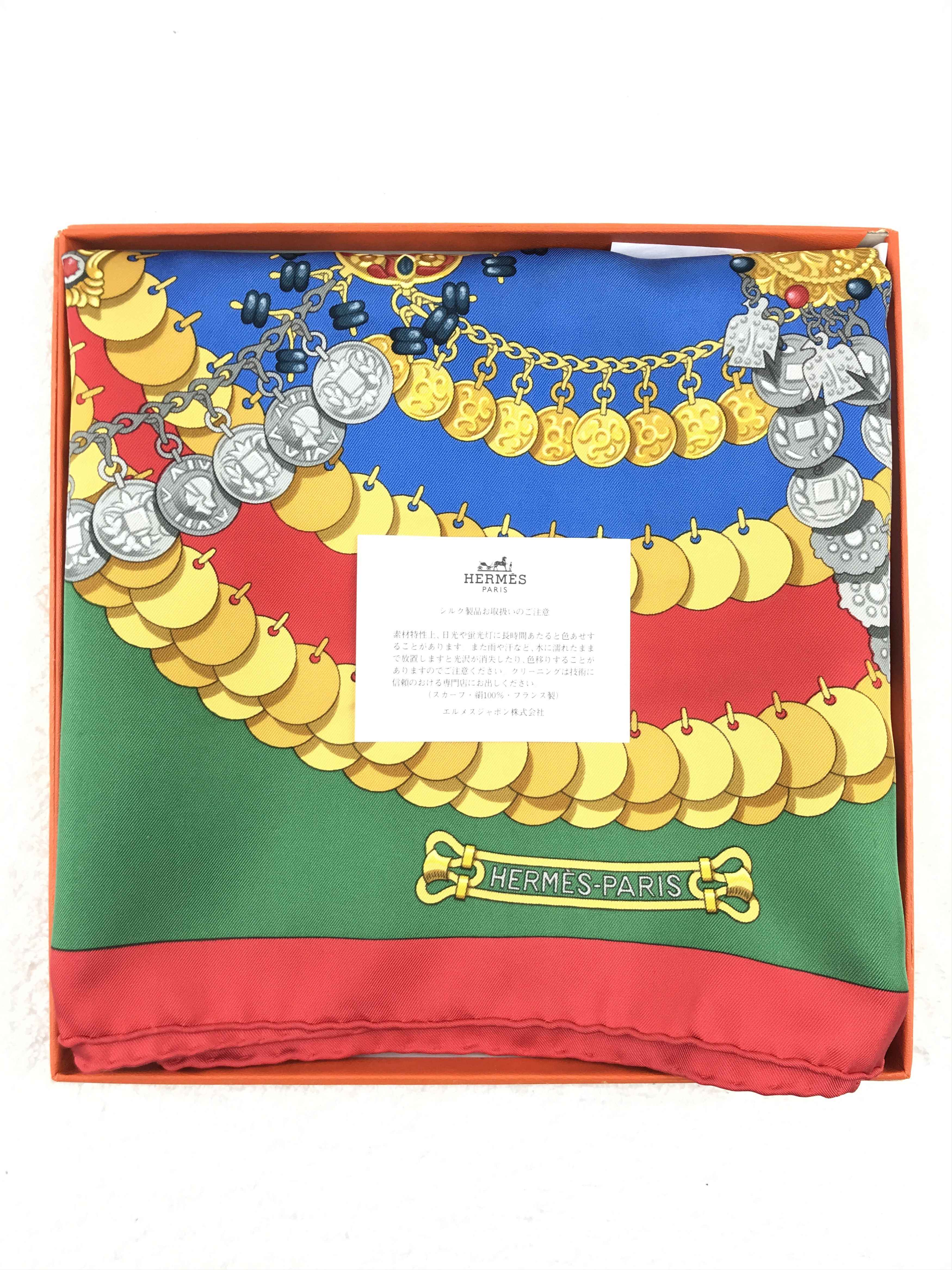 Hermes × Vintage Vintage Hermes Silk Scarf With Box Size ONE SIZE - 13 Thumbnail