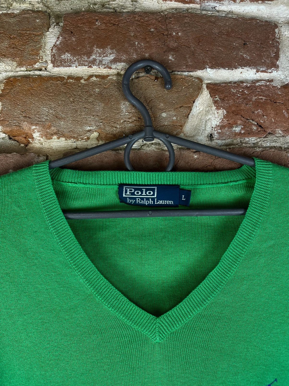 Ralph Lauren 🐎Polo Ralph Lauren vintage v neck sweater cardigan Size US L / EU 52-54 / 3 - 5 Thumbnail