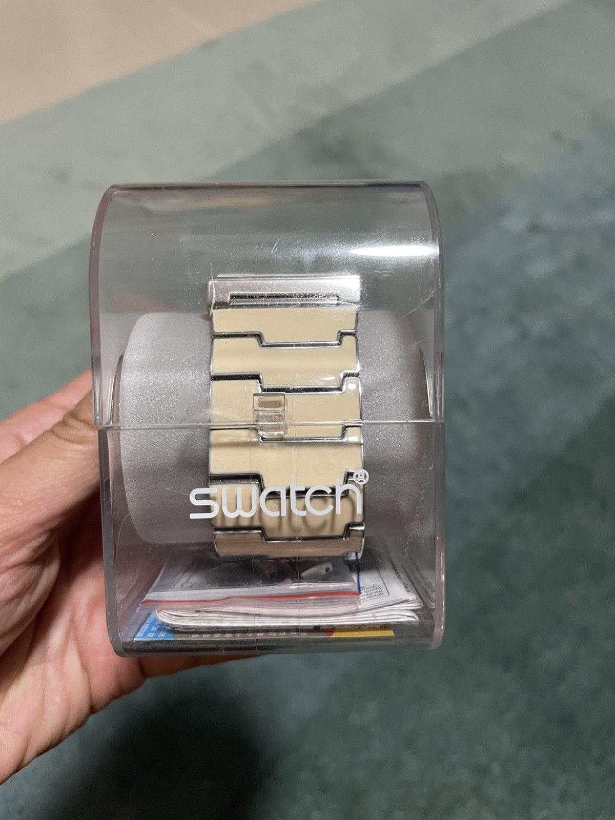Swatch Rare Vintage 2008 Swatch Nata Pura Square Watch Size ONE SIZE - 3 Thumbnail