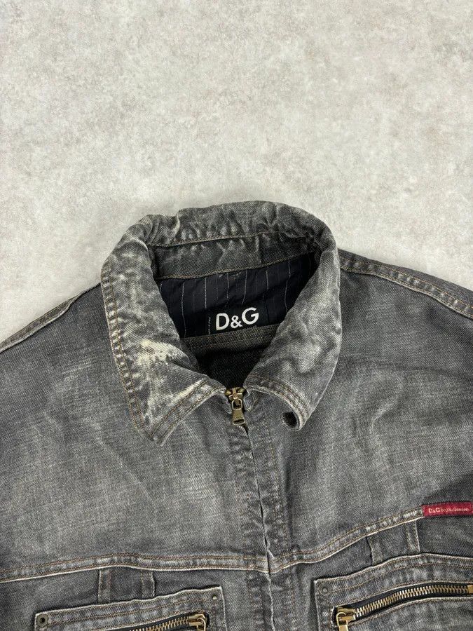 Dolce & Gabbana AW2003 Dolce & Gabbana Grey Raw Denim Jacket Size US M / EU 48-50 / 2 - 4 Thumbnail