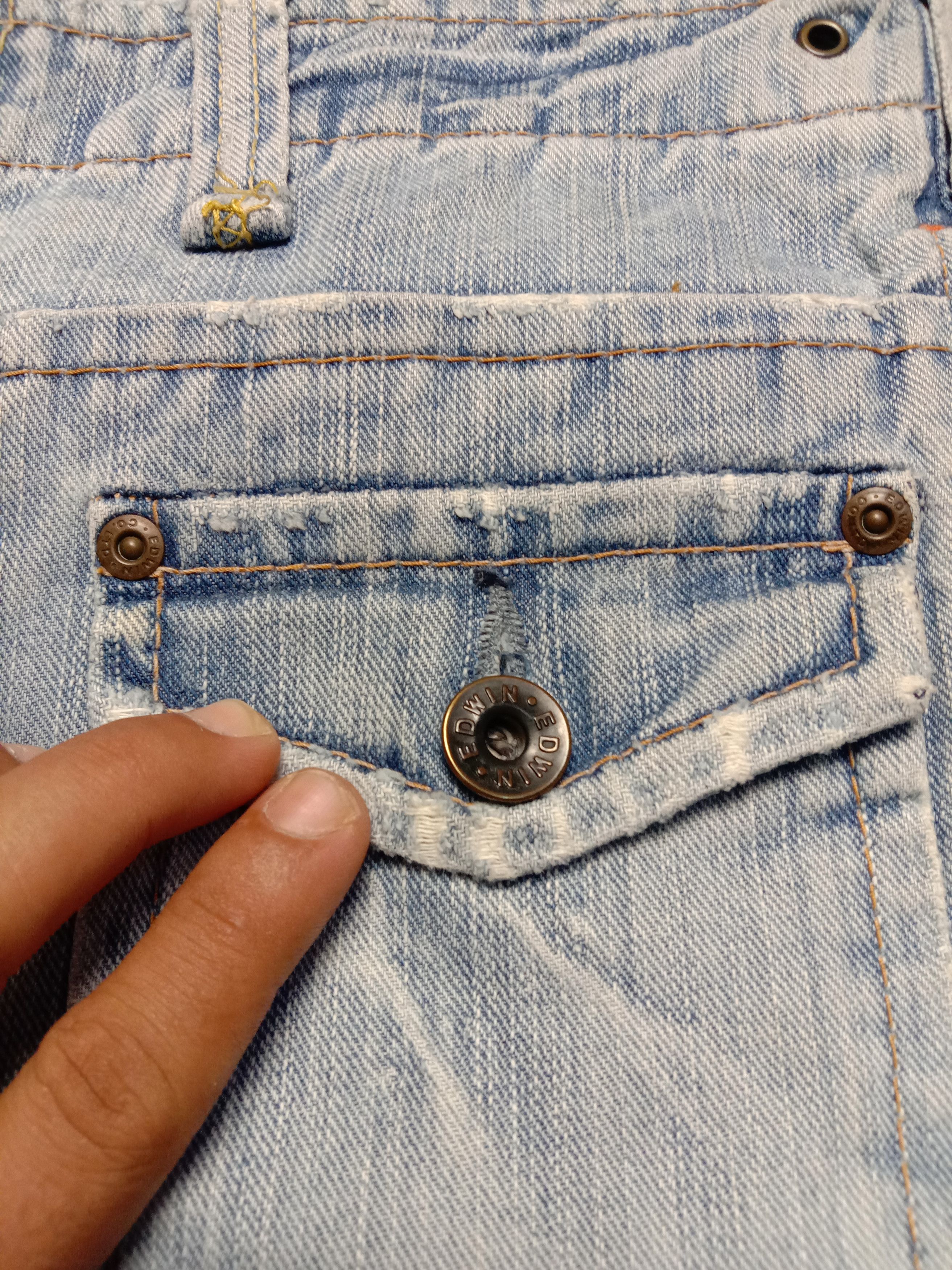 Edwin × Vintage Distressed Jean Edwin Bushpants Size US 30 / EU 46 - 14 Thumbnail