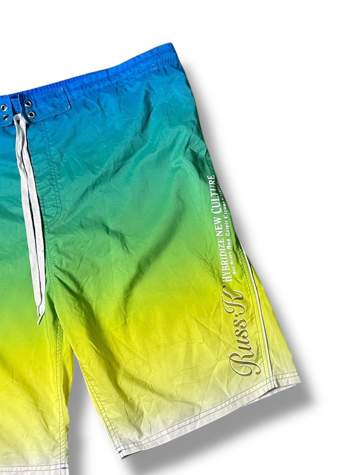 Japanese Brand × Vintage RUSS K. Brand Ombre Shorts (91) Size US 41 - 3 Thumbnail