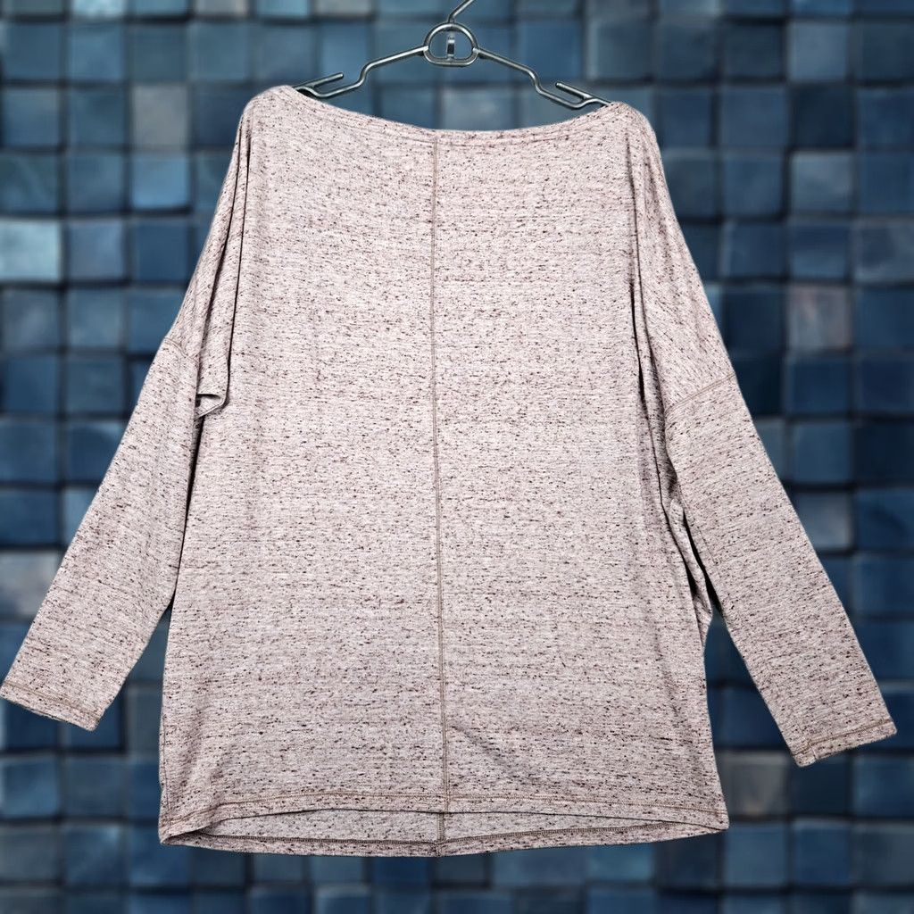 Athleta Athleta Women’s Mauve Heather Essence Flow Printed Top Size L Size L / US 10 / IT 46 - 1 Thumbnail