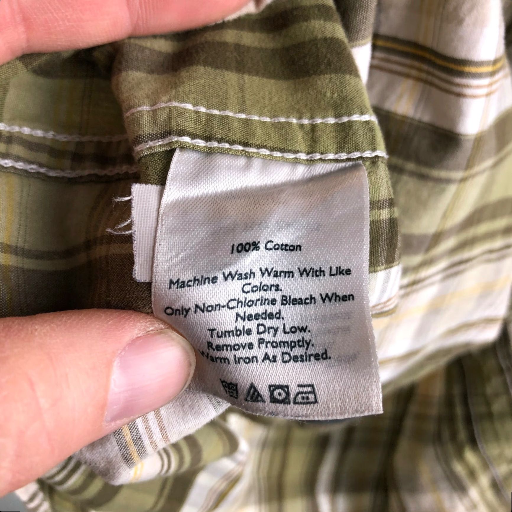 Eddie Bauer Eddie Bauer Classic Fit Mens Large Green Plaid Long Sleeve Button Down Collar Shirt Size US L / EU 52-54 / 3 - 5 Thumbnail