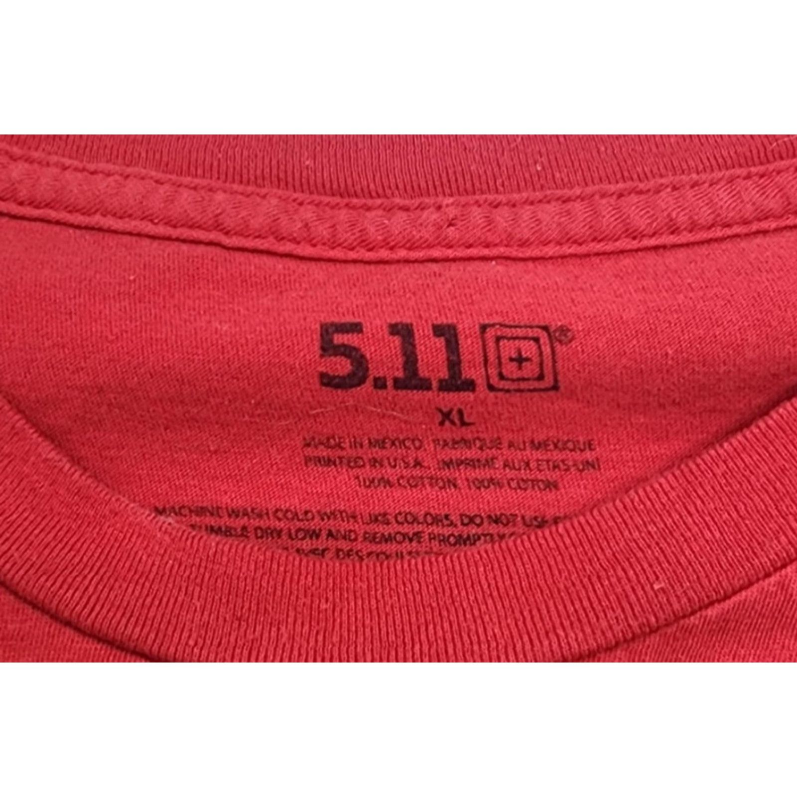 Vintage 5.11 Tactical Shirt Mens XL Red Owl Graphic Short Sleeve Crewneck T-Shirt Tee Size US XL / EU 56 / 4 - 5 Thumbnail