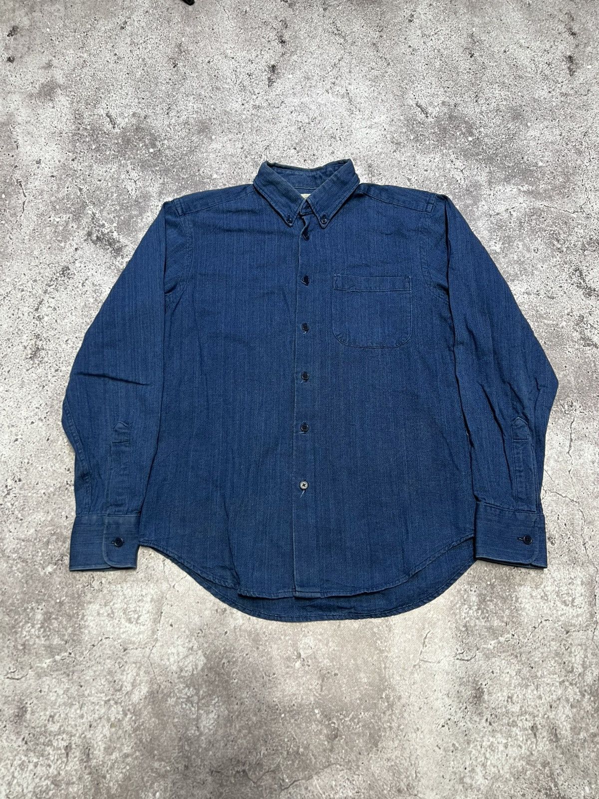 Naked & Famous Naked & Famous Denim Indigo Button Up Long Sleeve Shirt M Size US M / EU 48-50 / 2 - 2 Thumbnail