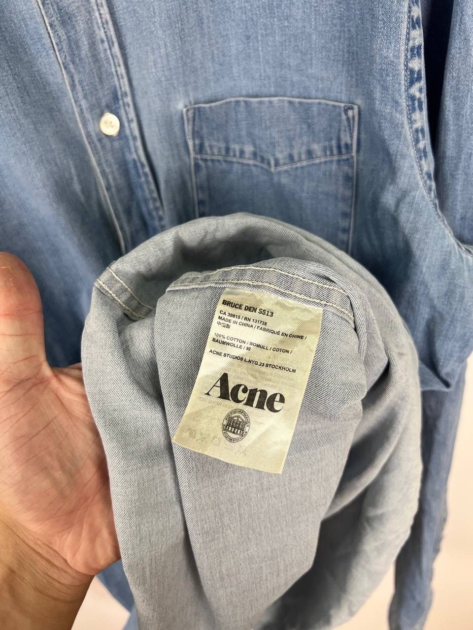 Acne Studios Acne Studios Bruce den denim shirt size L Size US L / EU 52-54 / 3 - 4 Thumbnail