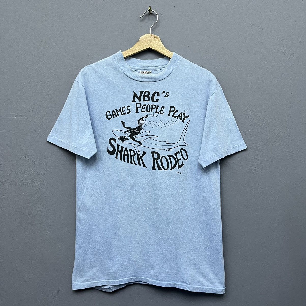 Vintage 80s Shark Rodeo T-Shirt