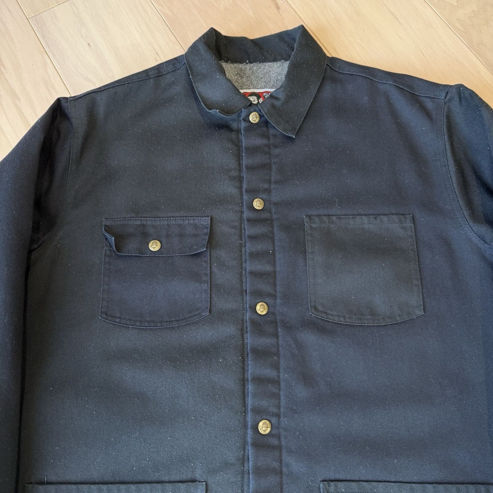 Ben Davis × Vintage Vintage Ben Davis Chore Coat XL Black Lined Outerwear Barn Size US XL / EU 56 / 4 - 3 Thumbnail