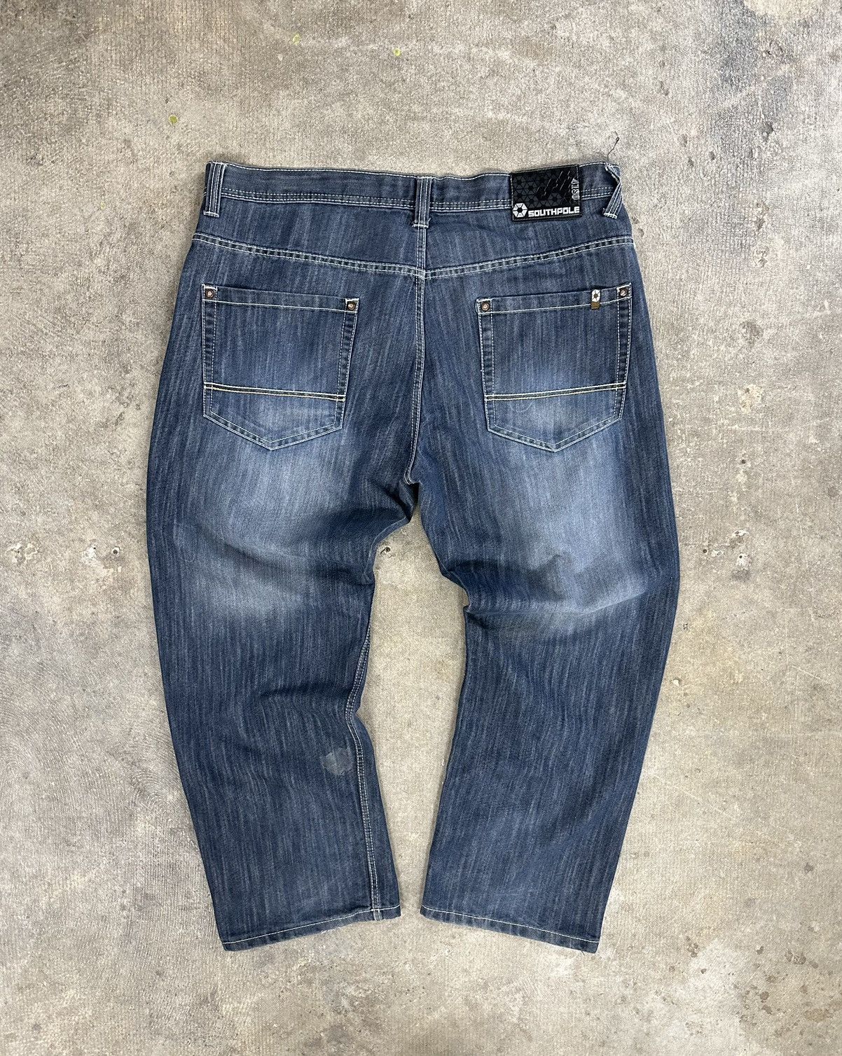 Crazy Y2K Southpole Baggy Wide Leg Skater Jeans Size 42