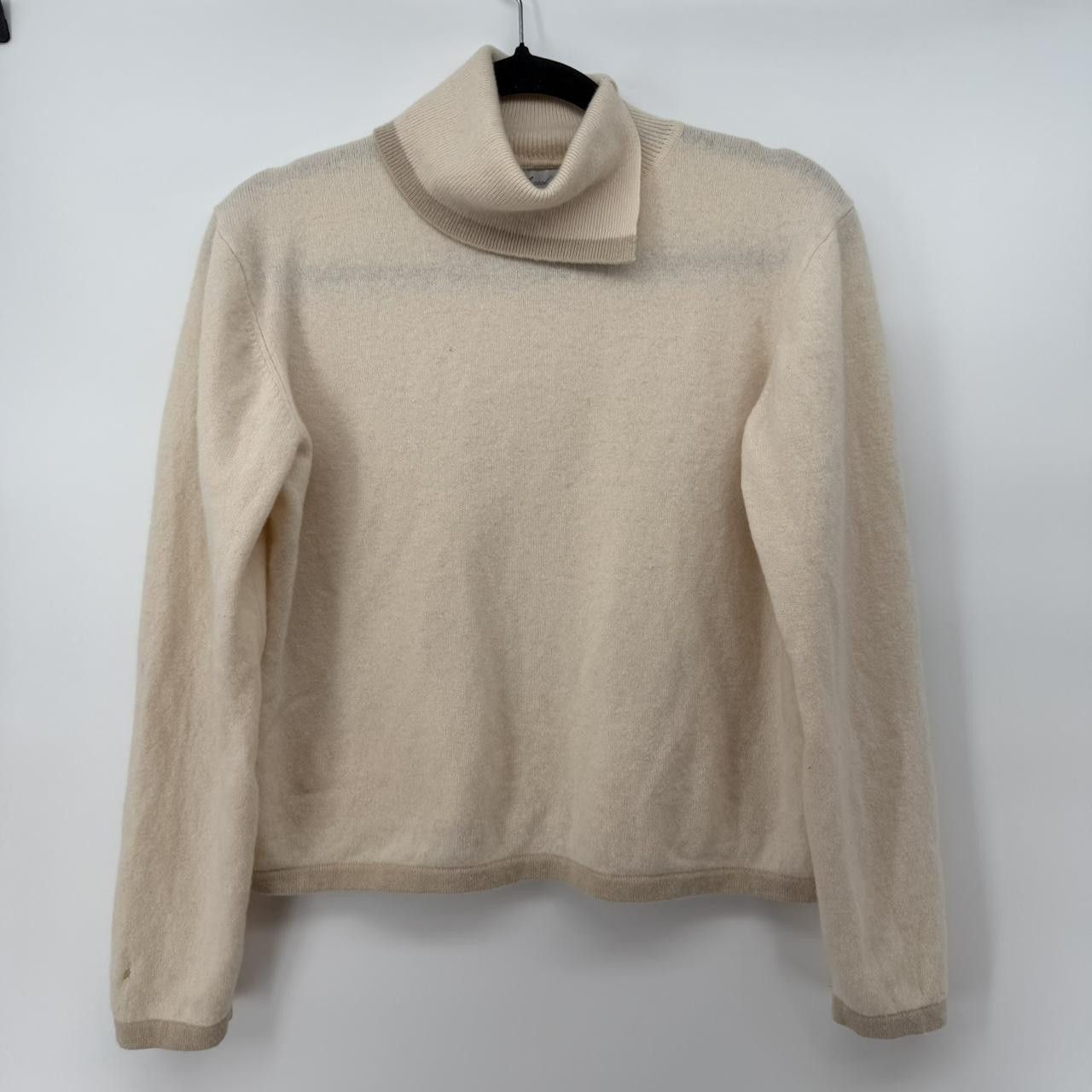 The Unbranded Brand Wendy b. Cashmere Women’s 100% Cashmere Sweater XL Beige Size XL / US 12-14 / IT 48-50 - 1 Thumbnail