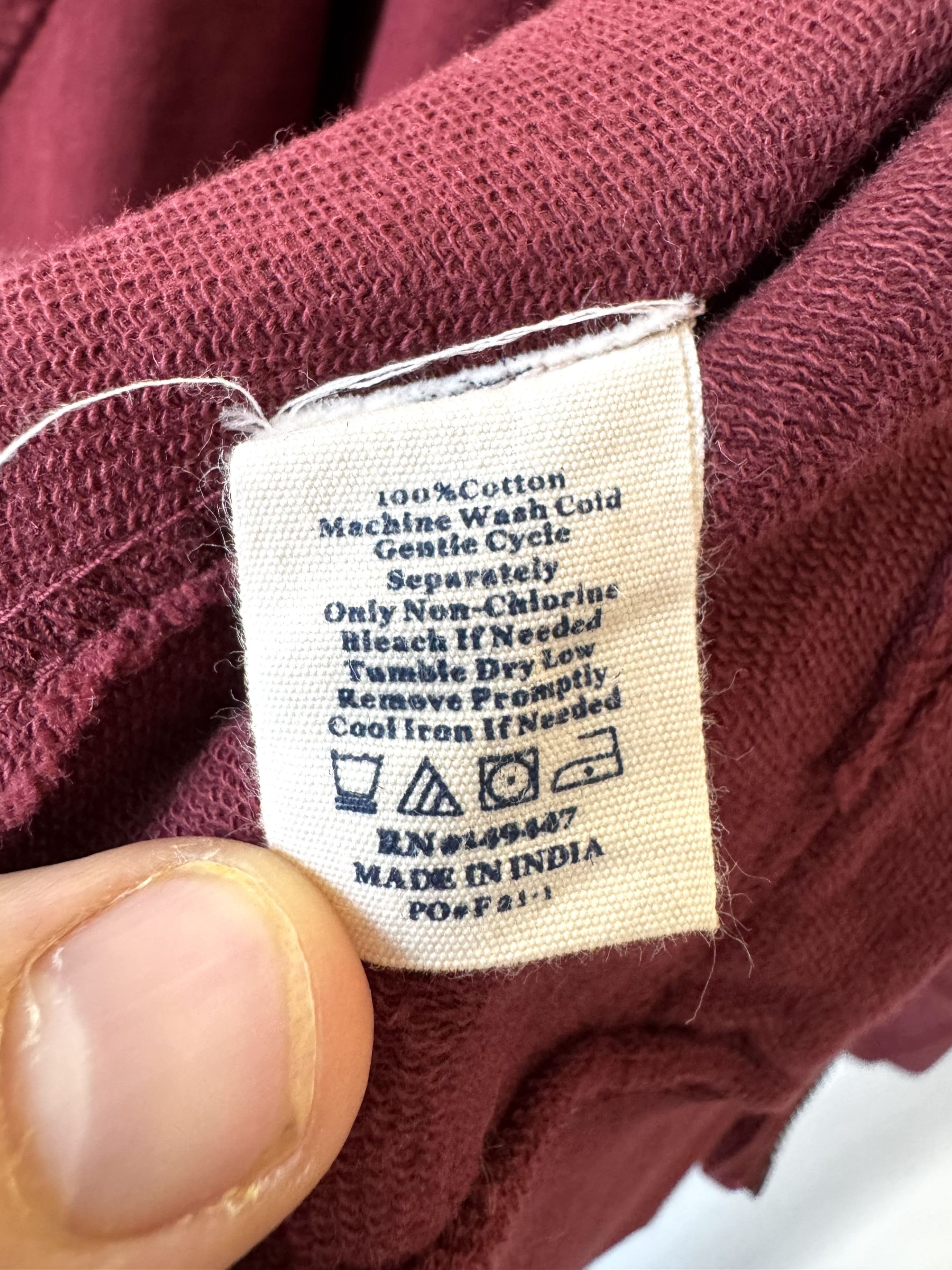 Other The Normal Brand - Terry Full-Zip Hoodie - Oxblood Size US M / EU 48-50 / 2 - 5 Thumbnail