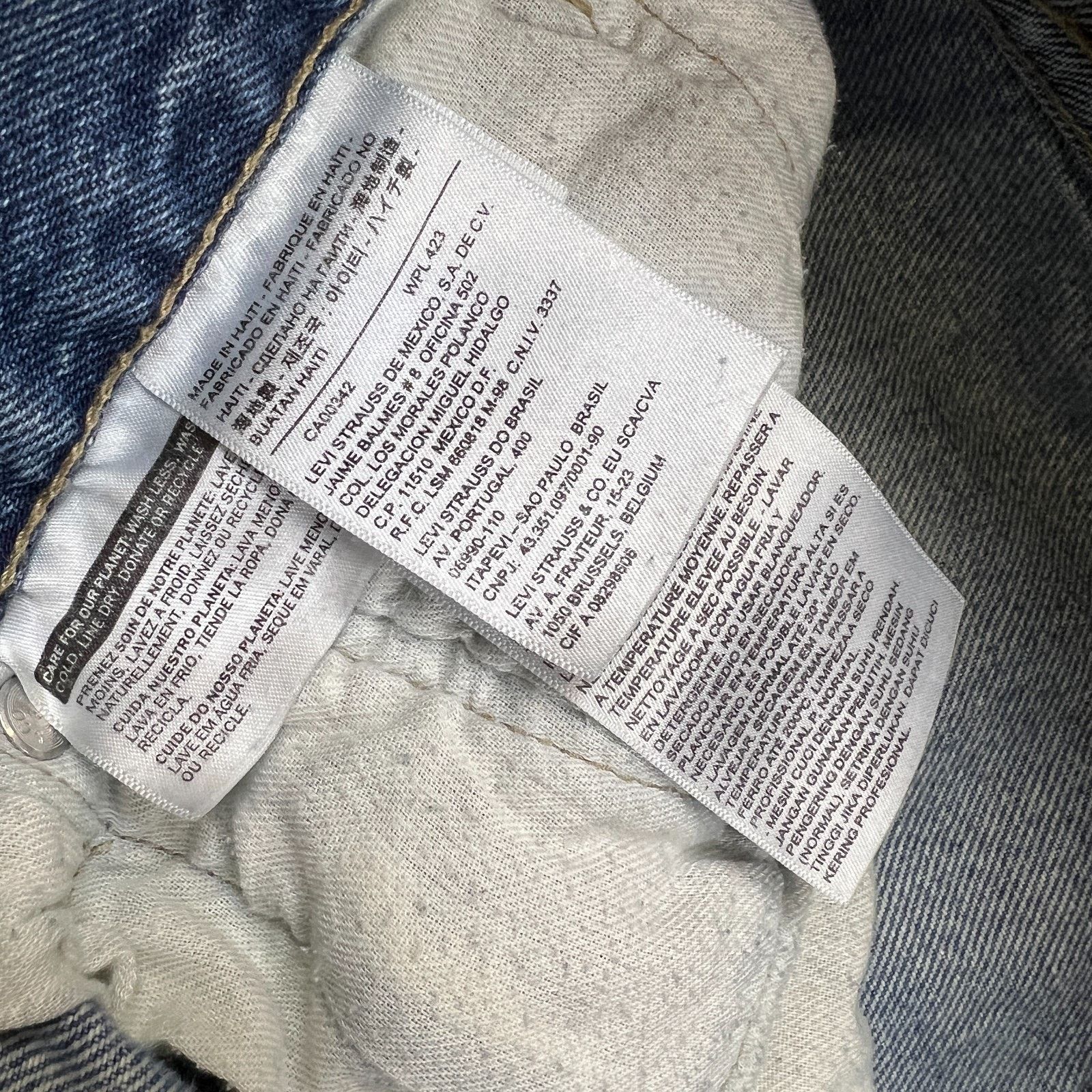 Levi's Levi's 501 Jeans 34x30 Original Fit Straight Distress Denim Size US 34 / EU 50 - 10 Thumbnail