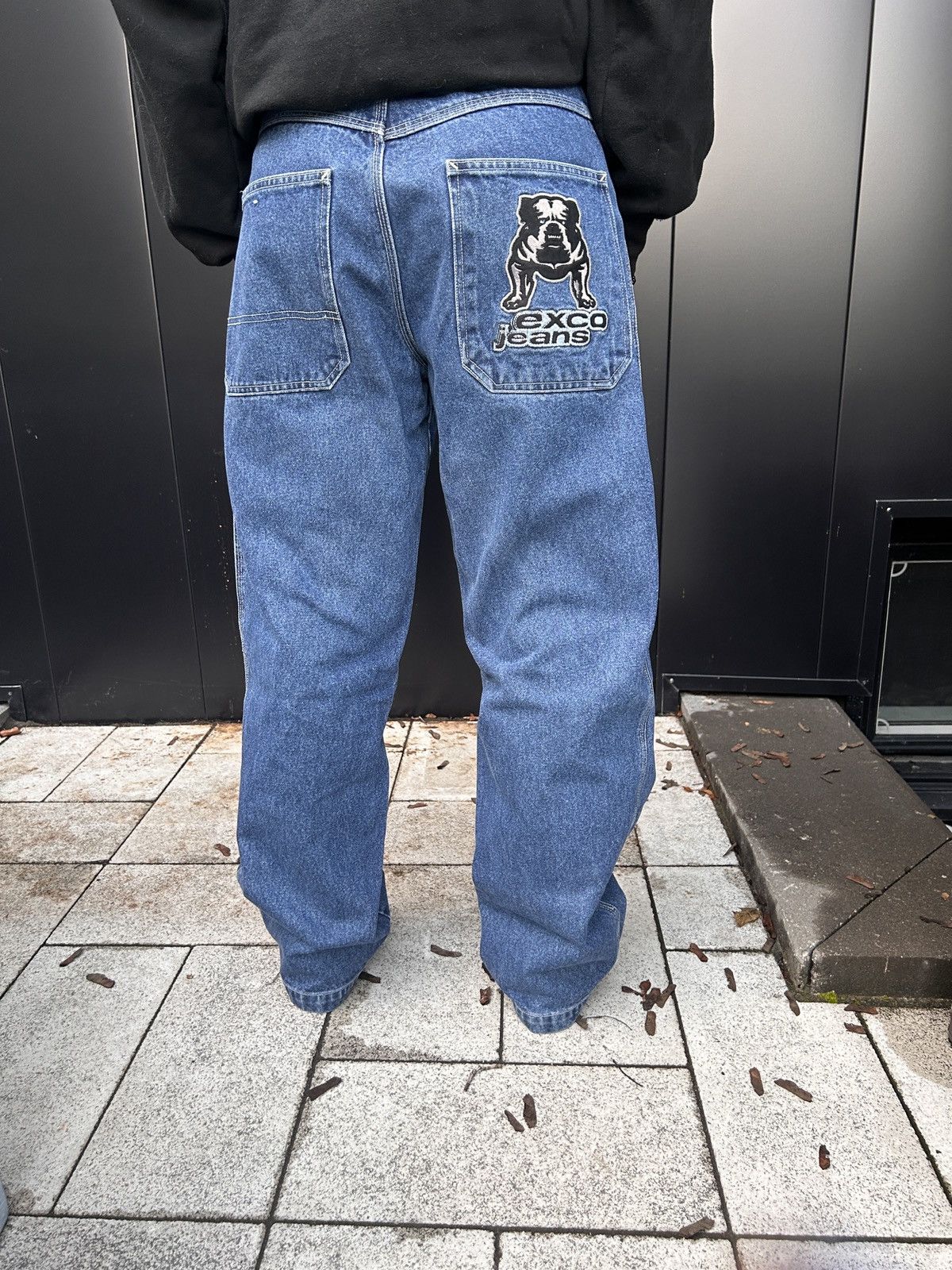 Vintage Y2K Exco Jeans Baggy Pitbull Embroidered Design (30x32 inch) Size US 30 / EU 46 - 7 Thumbnail