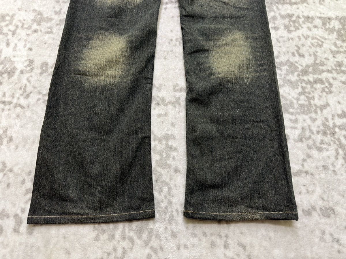 Hysteric Glamour Root Three Muddy Wash Back Buckle Y2K Straight Denim Jeans Size US 31 - 13 Thumbnail