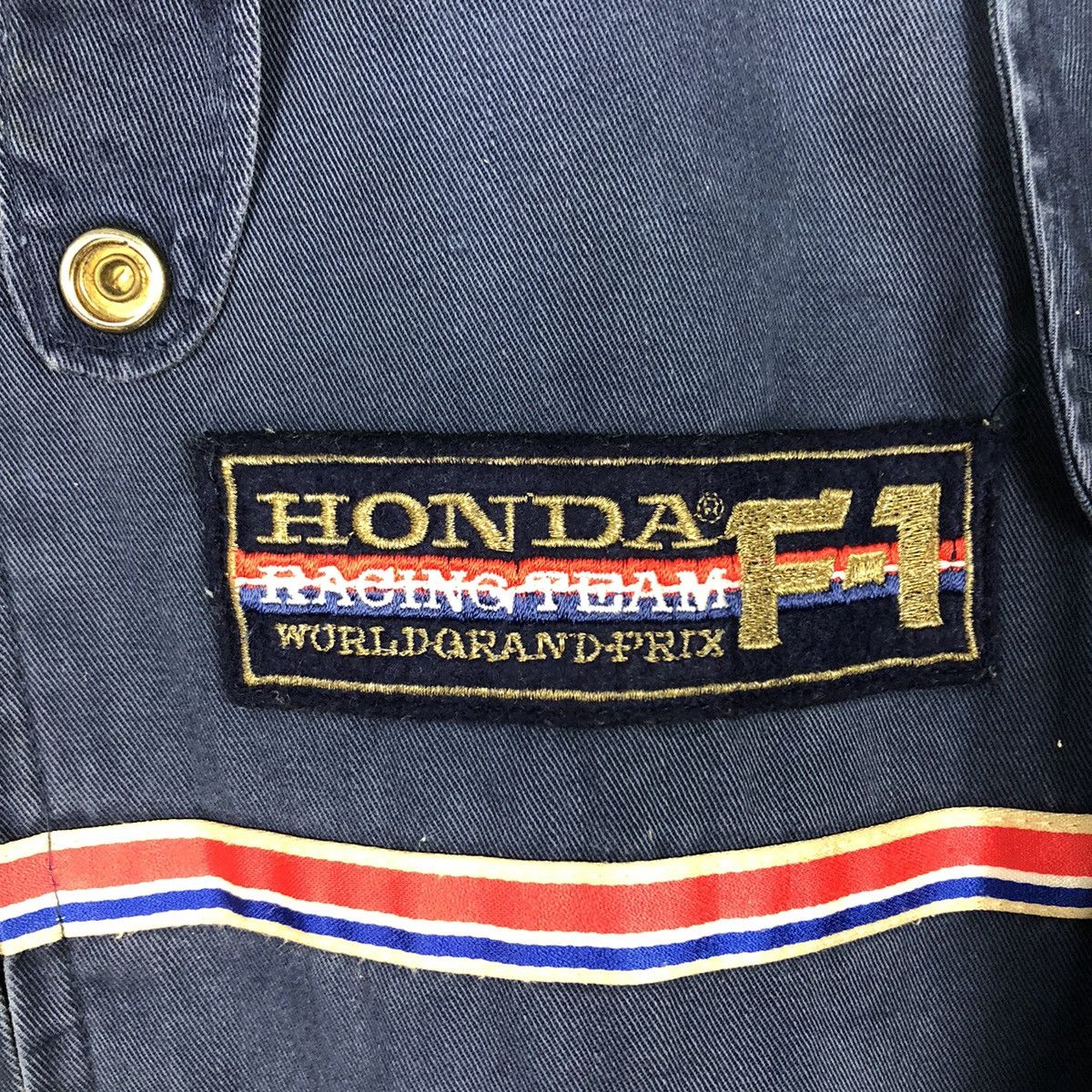 Honda 📌Vintage Coverall Worker Racing Honda Formula 1 Big Logo Size US 38 / EU 54 - 18 Thumbnail