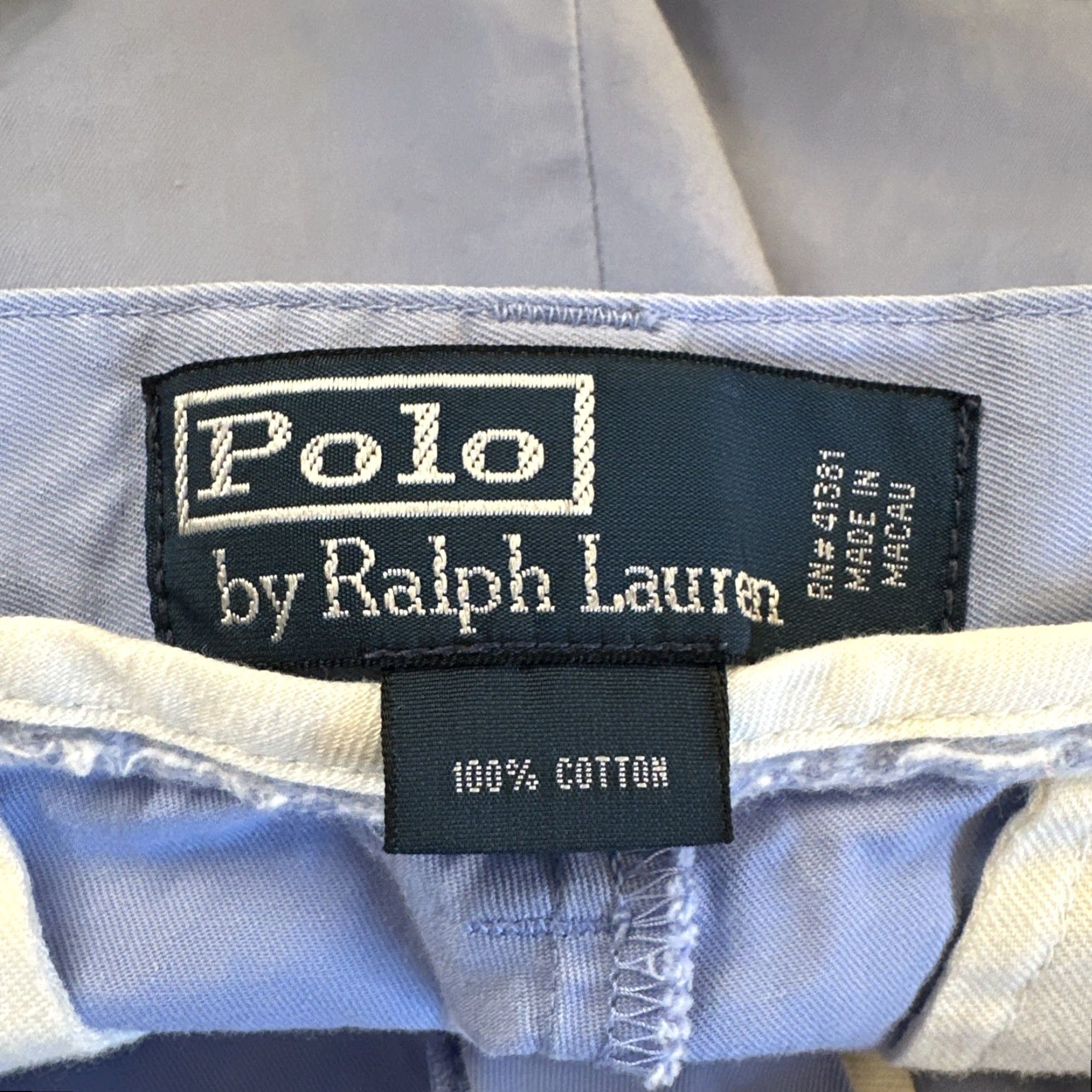 Polo Ralph Lauren VINTAGE Polo Ralph Lauren Polo Golf Shorts Men 32 Light Blue Chino 90s Preppy Cotton Relaxed Fit Size US XS / EU 42 / 0 - 5 Thumbnail