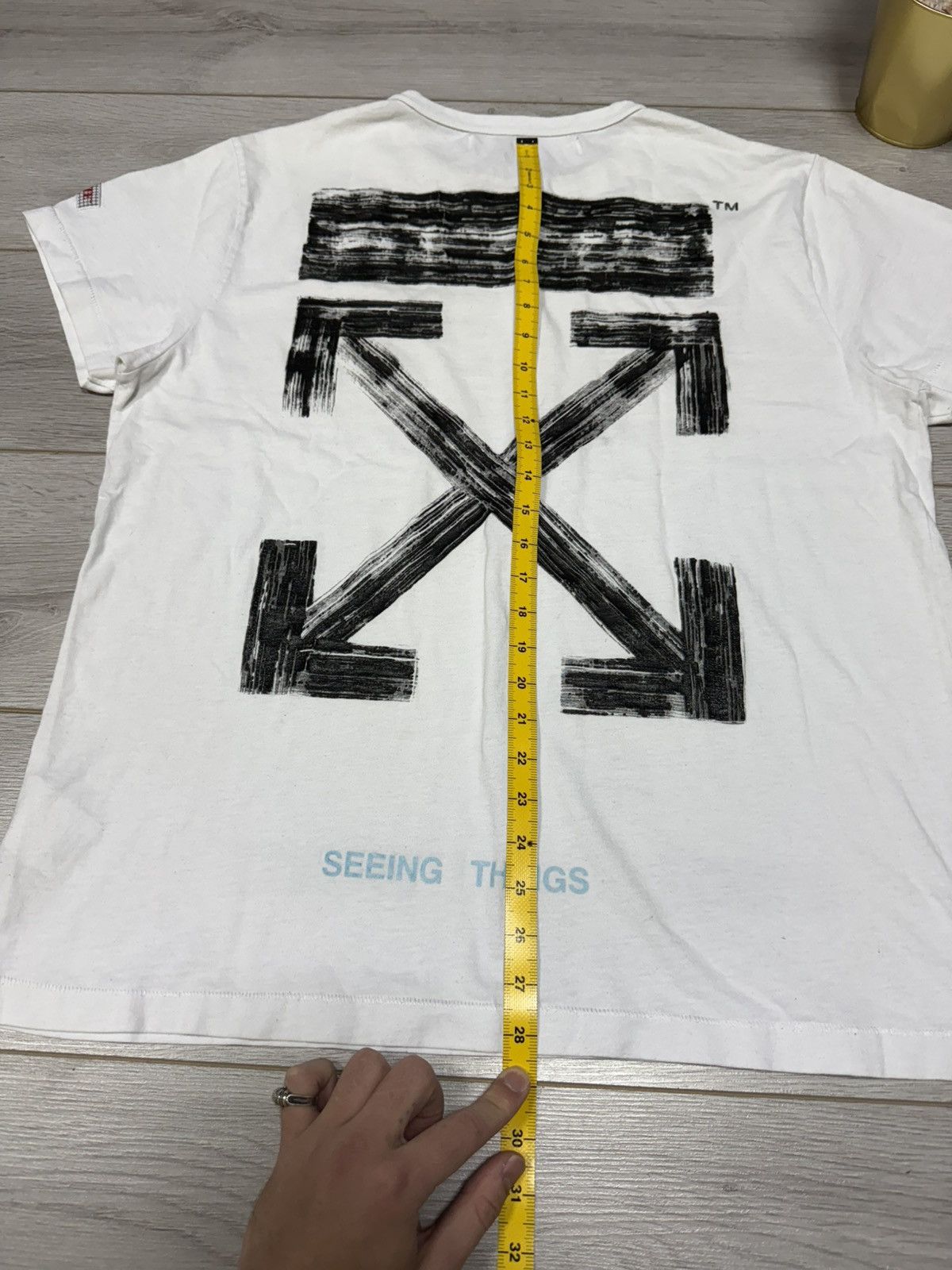 Off-White 🔥"Seeing Things" Off-White brushed tee Oversized Size US M / EU 48-50 / 2 - 13 Thumbnail