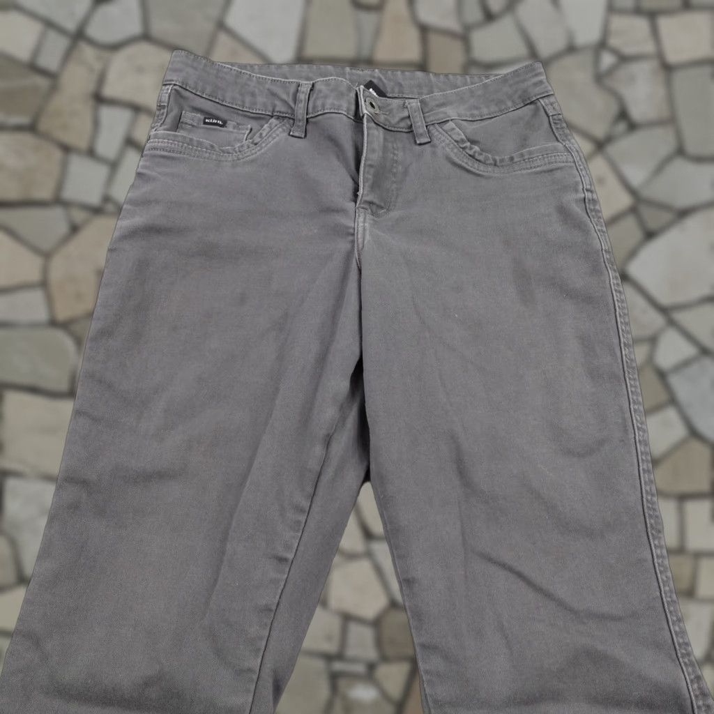 Vintage Kuhl Pants Womens 8 Gray Kontour Straight Outdoors Hiking Trail Chino Work Short Size 30" / US 8 / IT 44 - 1 Thumbnail