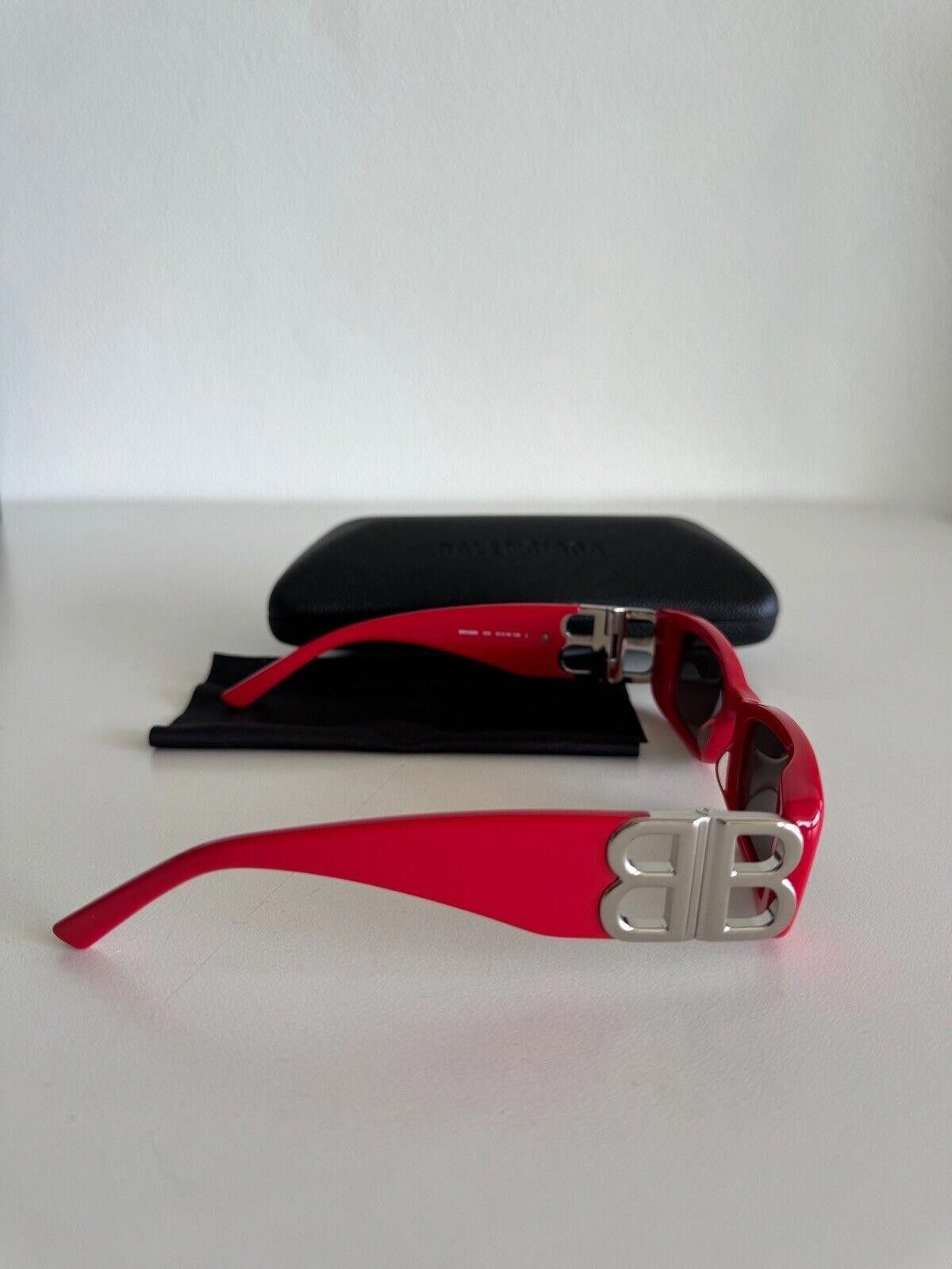 New Balenciaga sunglasses dynasty rectangle BB0096S 015 red