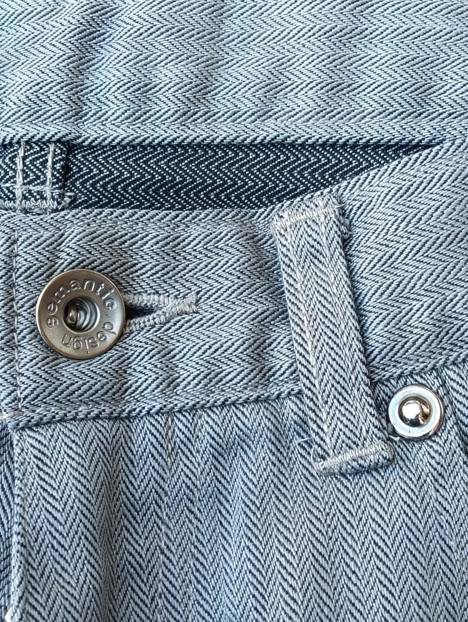semanticdesign Semanticdesign Light Grey Herringbone Flare Bell Bottom. Size US 28 / EU 44 - 3 Thumbnail