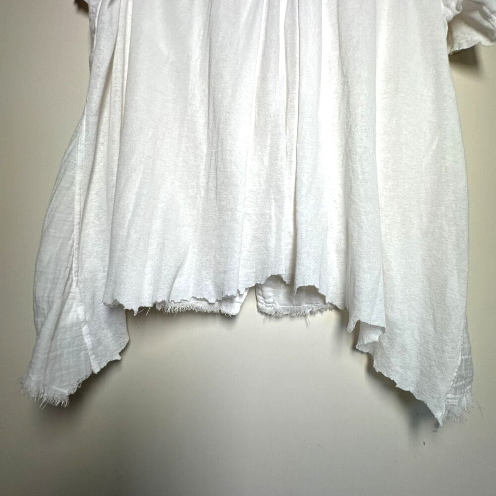 Enza Costa Enza Costa Italian Pima Cotton blend Shirt Raw Edge Hem sz M Size M / US 6-8 / IT 42-44 - 8 Thumbnail