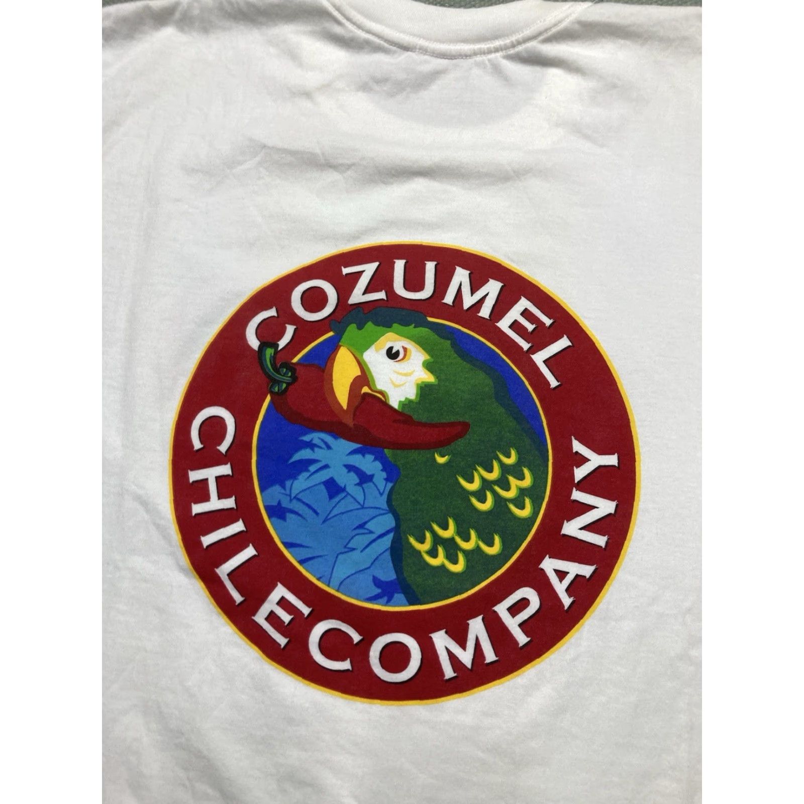 Vintage VINTAGE 90s graphic t shirt Cozumel Chile Company pepper parrot Mexico men’s XL Shirt Mens White 90s T-Shirt Size US XL / EU 56 / 4 - 2 Thumbnail