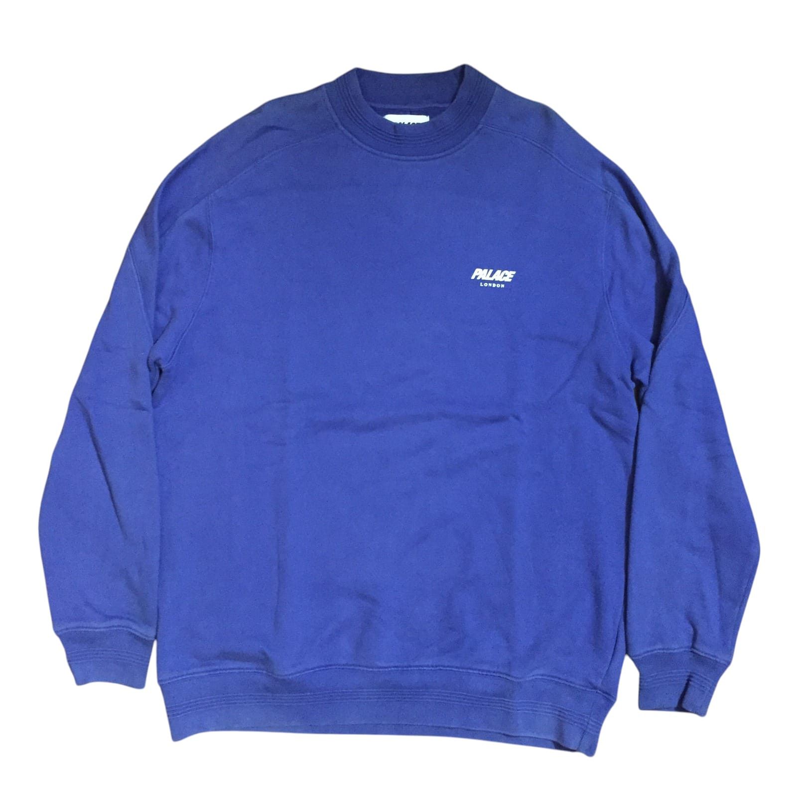 Palace Palace London Raiser Crew Sweatshirts Navy Blue Size US XL / EU 56 / 4 - 1 Thumbnail