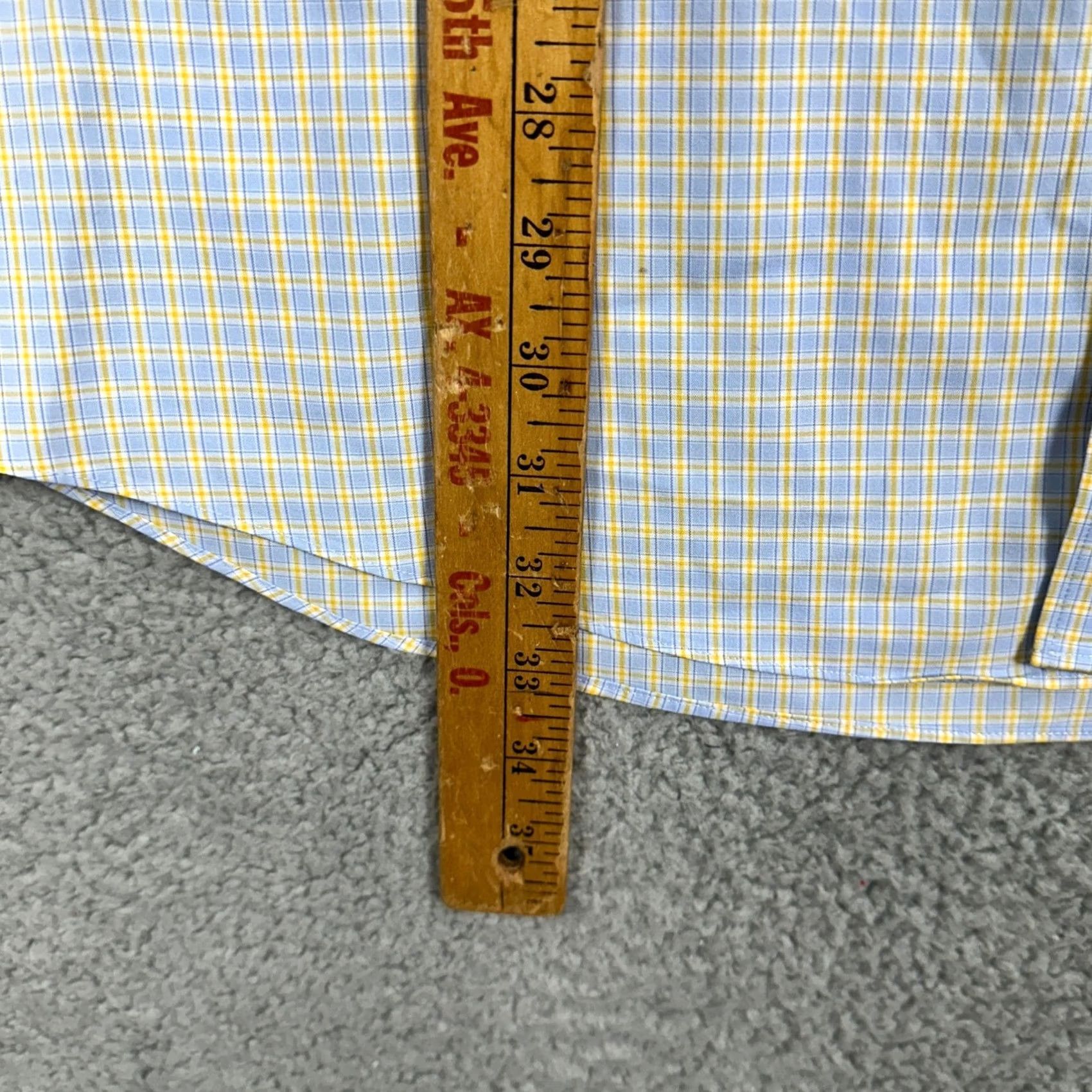 Nordstrom Nordstrom Shirt Button Down Mens 2XL Plaid Pocket Long Sleeve Blue Yellow Casual Shirt Clothes Mens 2XL Blue Yellow Plaid Button-Up Front Pocket Size US XXL / EU 58 / 5 - 7 Thumbnail