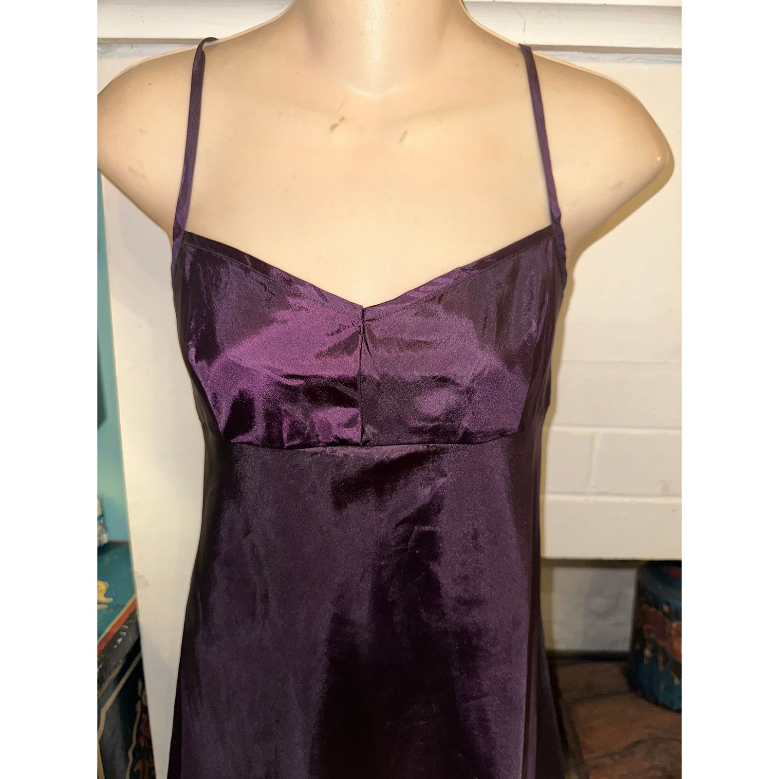 Nanette Lepore NANETTE LEPORE PURPLE SILK SLIPDRESS 4 Size S / US 4 / IT 40 - 2 Thumbnail