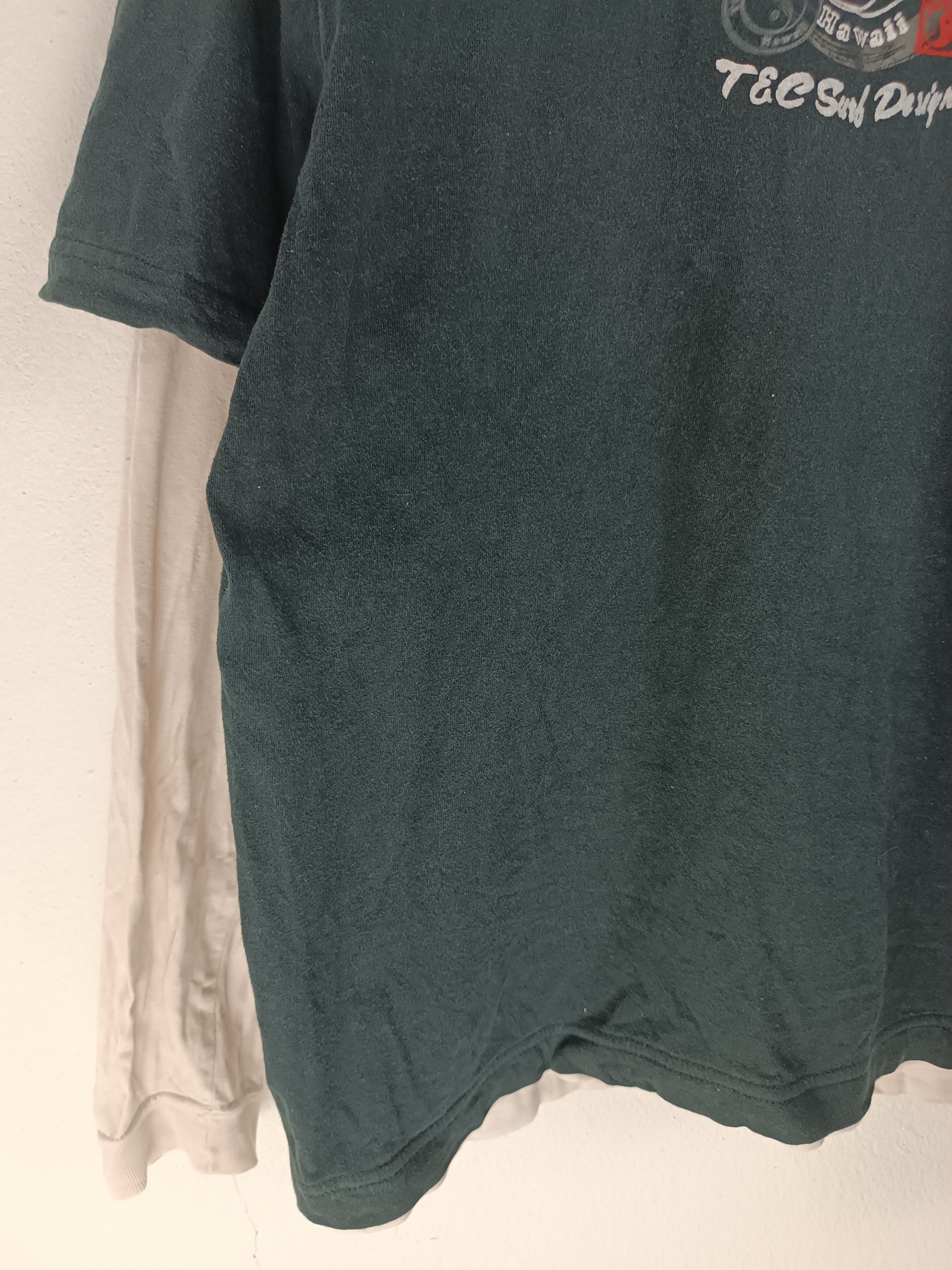 Vintage THRASHED FADED VINTAGE Y2K T&C DOUBLE LAYER LONGSLEEVE LGB Size US M / EU 48-50 / 2 - 5 Thumbnail