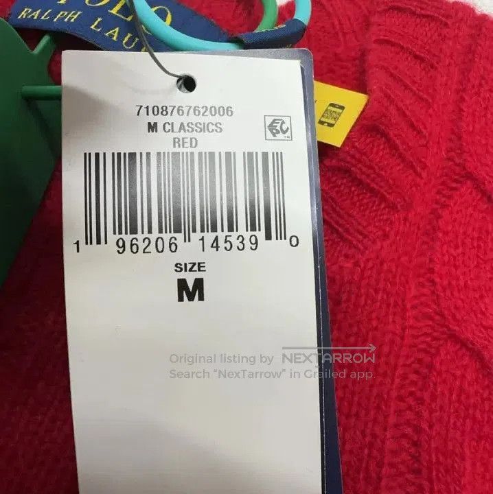 Polo Ralph Lauren Polo Ralph Lauren Red Pony Embroidered Sweater. Size US M / EU 48-50 / 2 - 3 Thumbnail