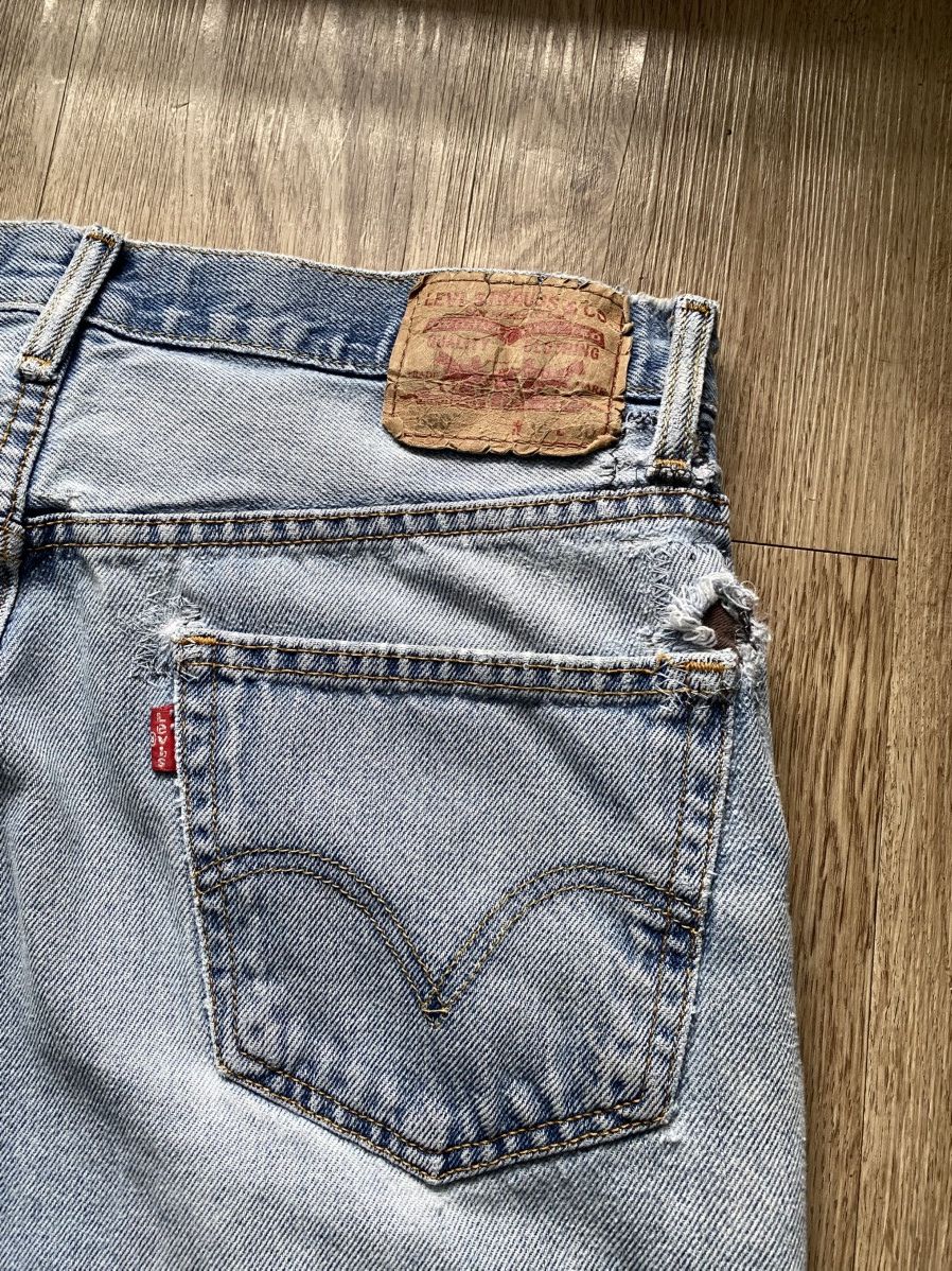 Levi's Vintage Y2K Levis 550 Distressed Denim Jeans Size US 34 / EU 50 - 8 Thumbnail