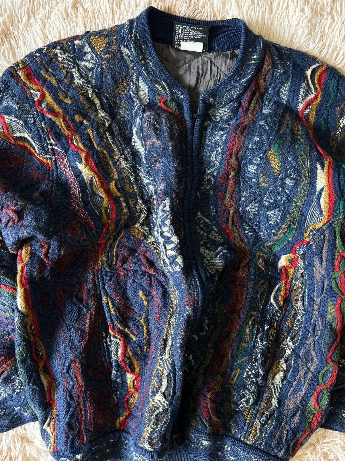 Coogi CRAZY RARE VINTAGE 90’S COOGI 3D CABLE KNIT ZIPPER Size US M / EU 48-50 / 2 - 6 Thumbnail