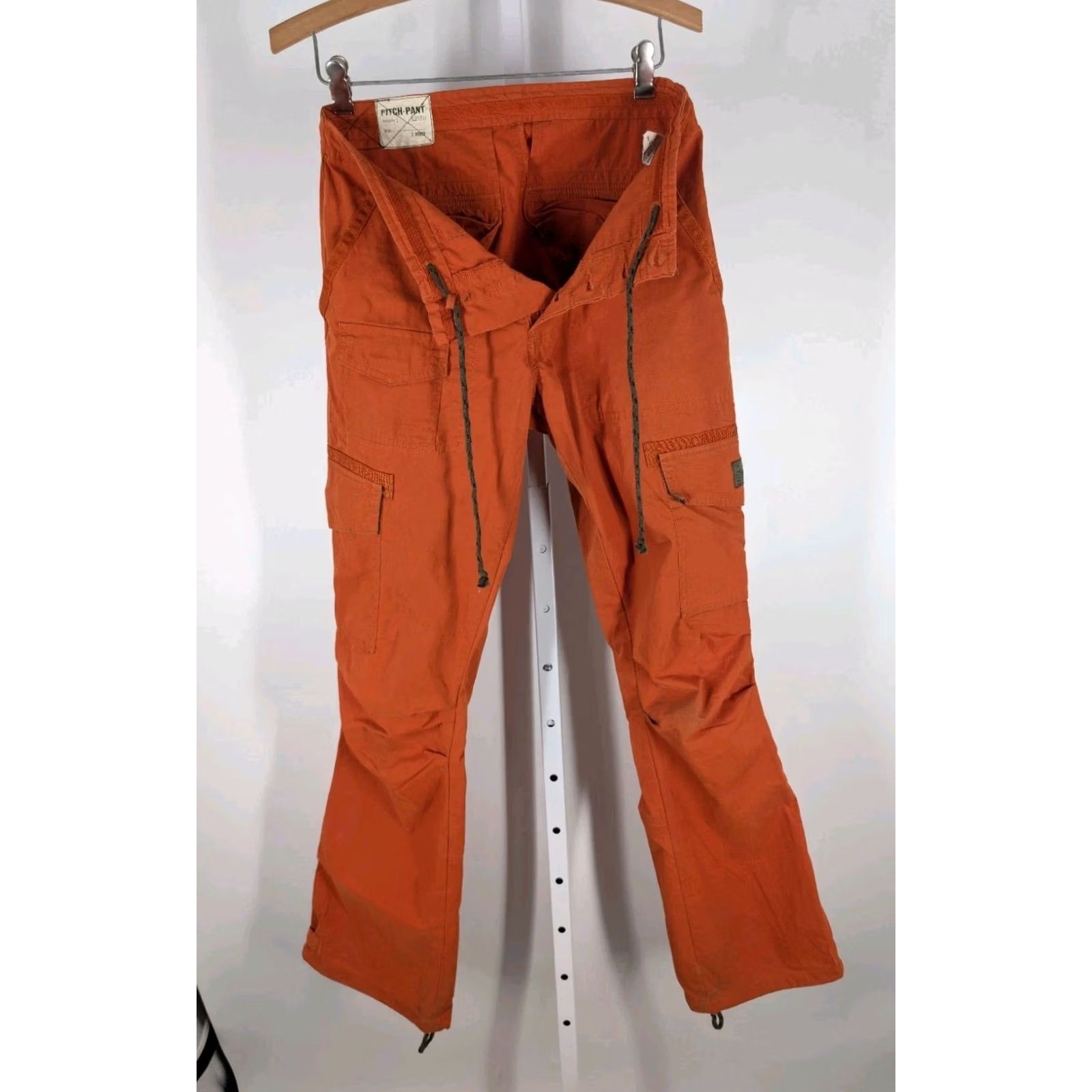 Abercrombie & Fitch VINTAGE Abercrombie & Fitch Fitch-Pant Cargo Pants Orange 90s Y2K Women's 2 Low Rise Cargo Pants Women’s 30W 32I Size 26" / US 2 / IT 38 - 5 Thumbnail