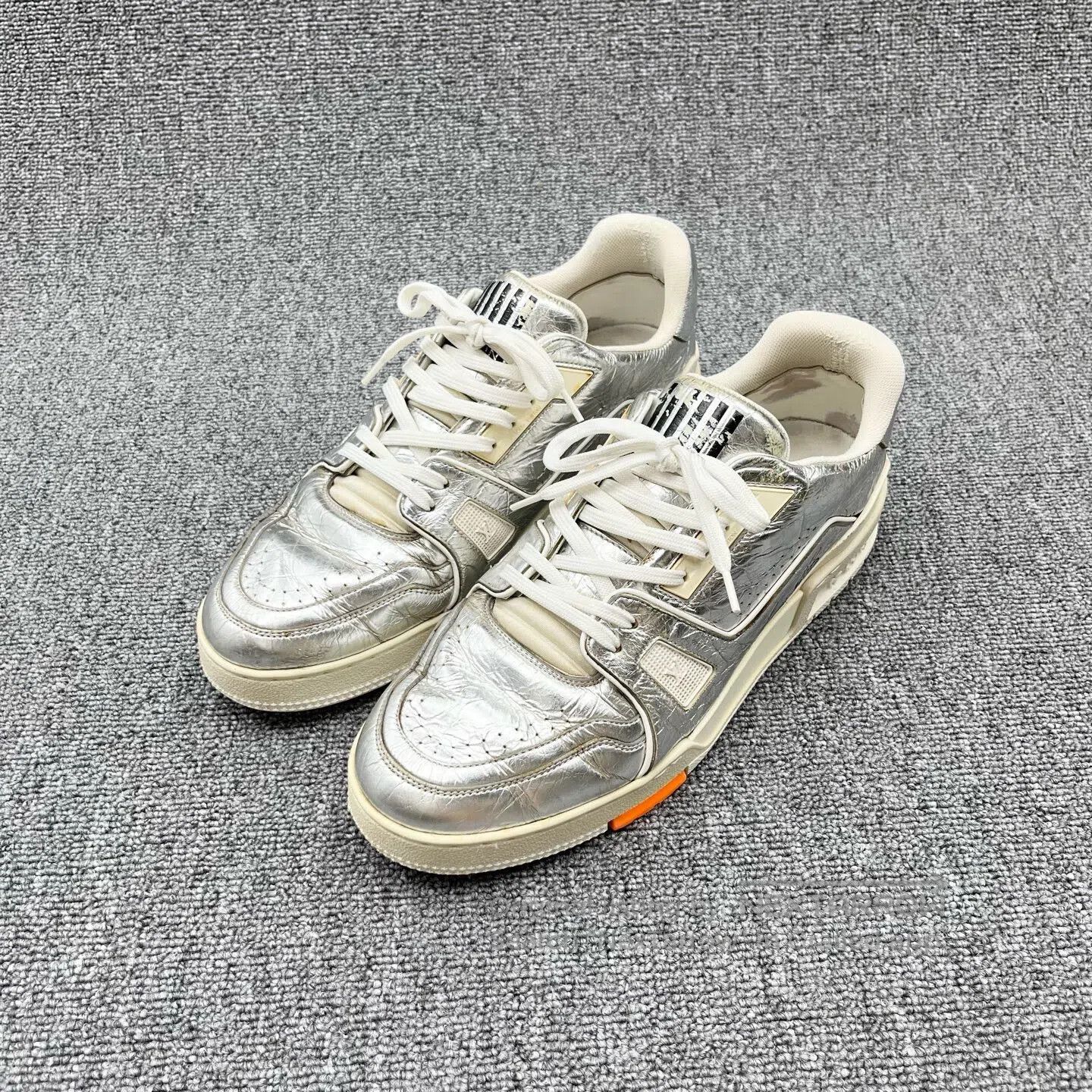 Louis Vuitton Louis Vuitton Tin Foil Silver Color Casual Sports Shoes| Size US 9 / EU 42 - 1 Thumbnail