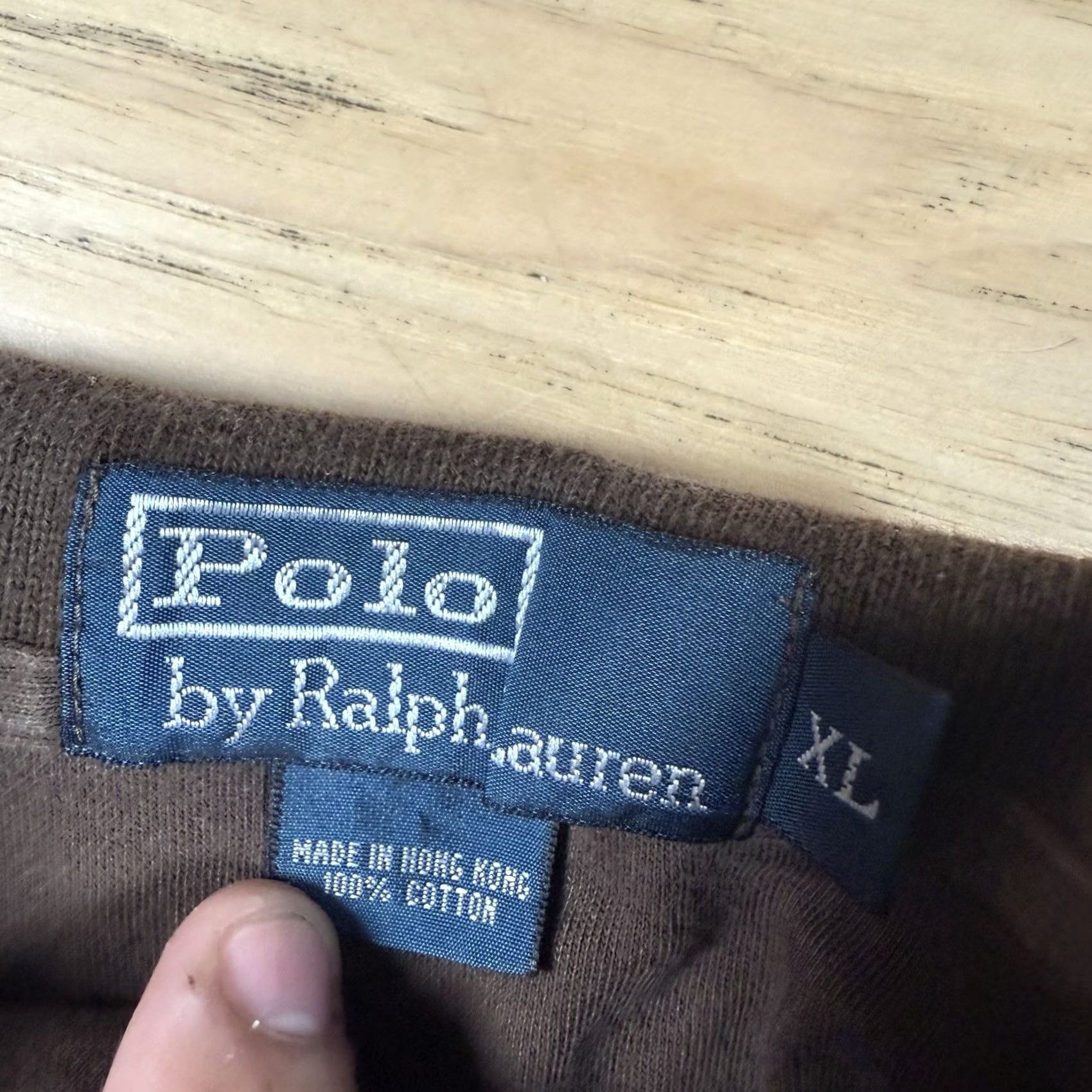 Polo Ralph Lauren VINTAGE Polo Ralph Lauren Shirt Mens XL Brown Soft 90’s Y2K Size US XL / EU 56 / 4 - 3 Thumbnail